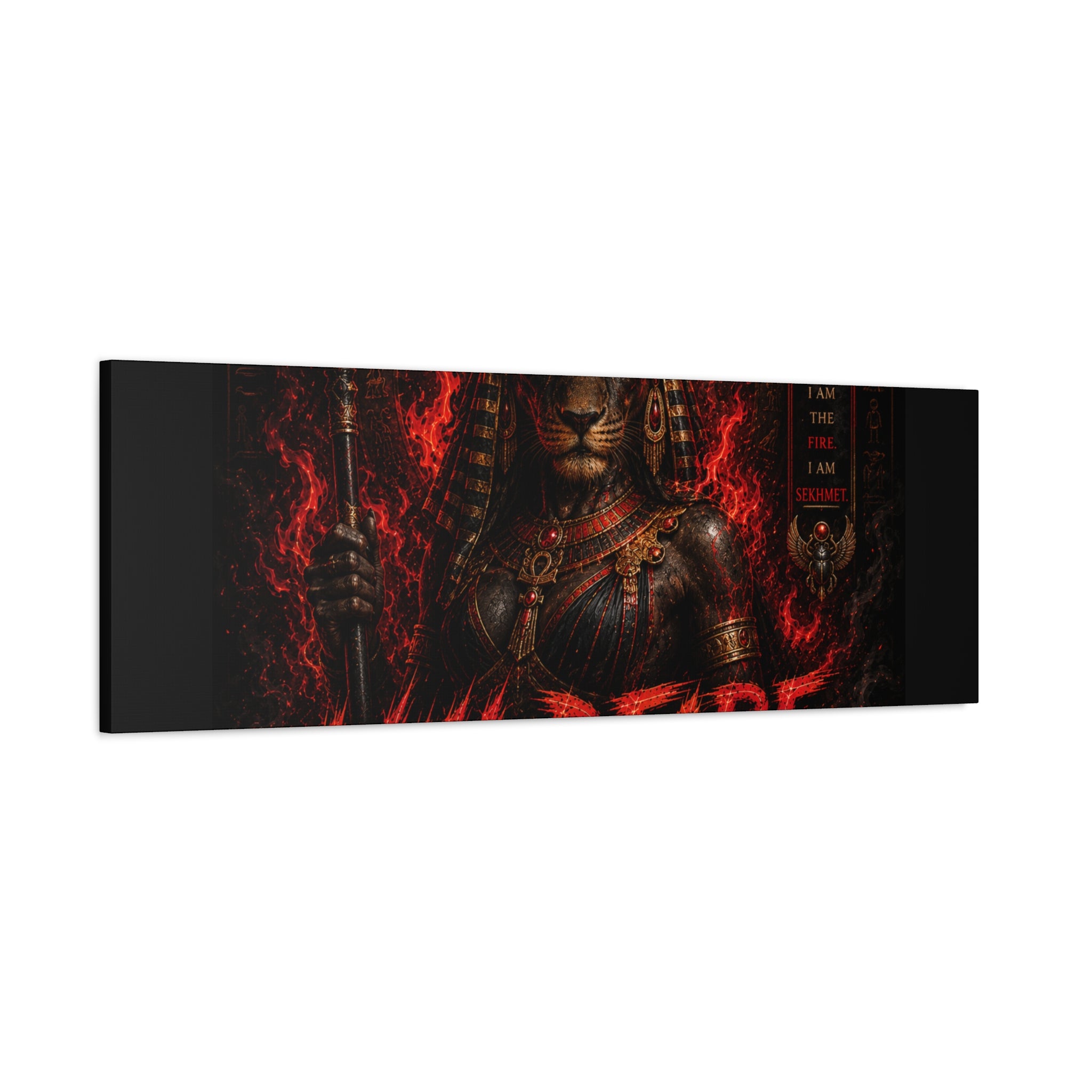Wildfire Sekhmet Canvas — ‘WILDFIRE Matte Stretched Wall Art