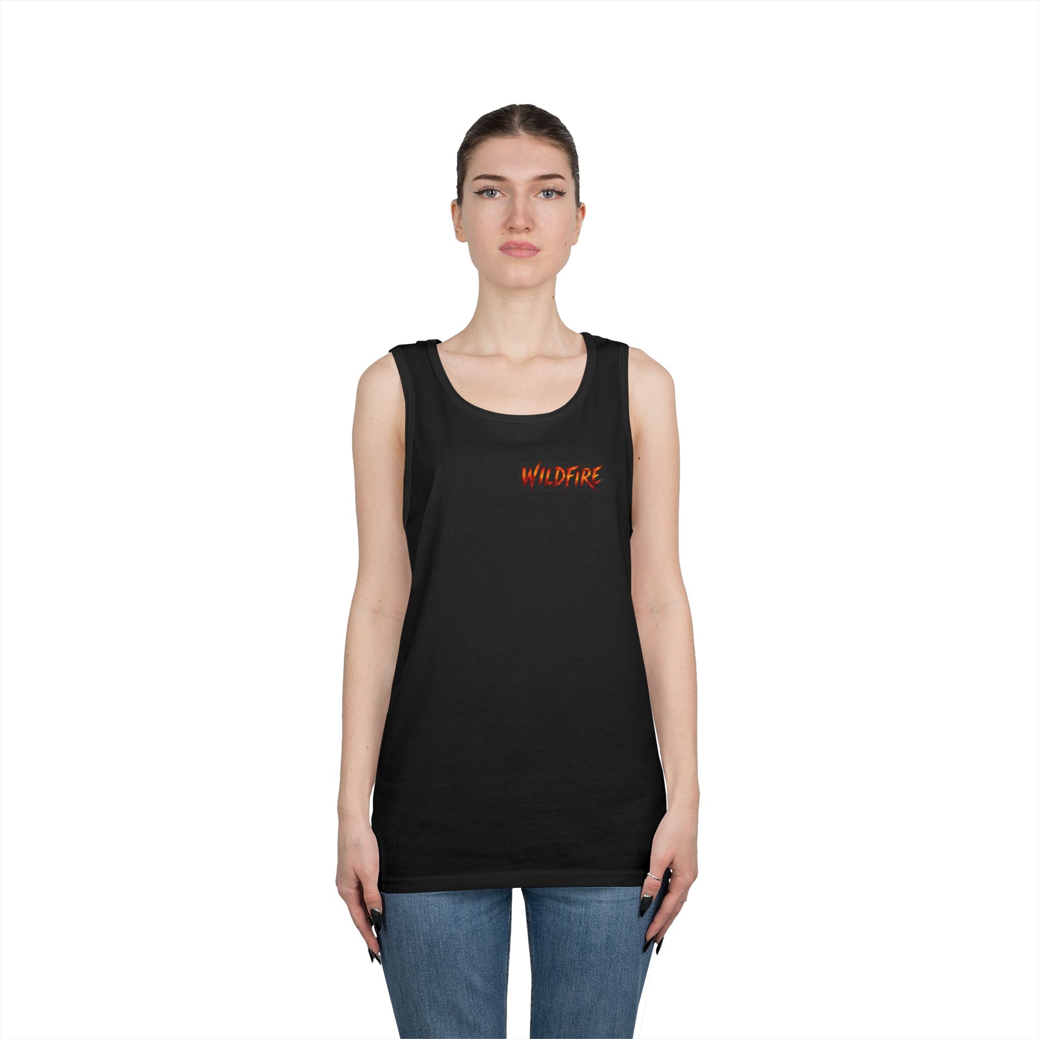 Wildfire Motorbike Tank Top — Wildfire Graphic Flame Freedom Tee