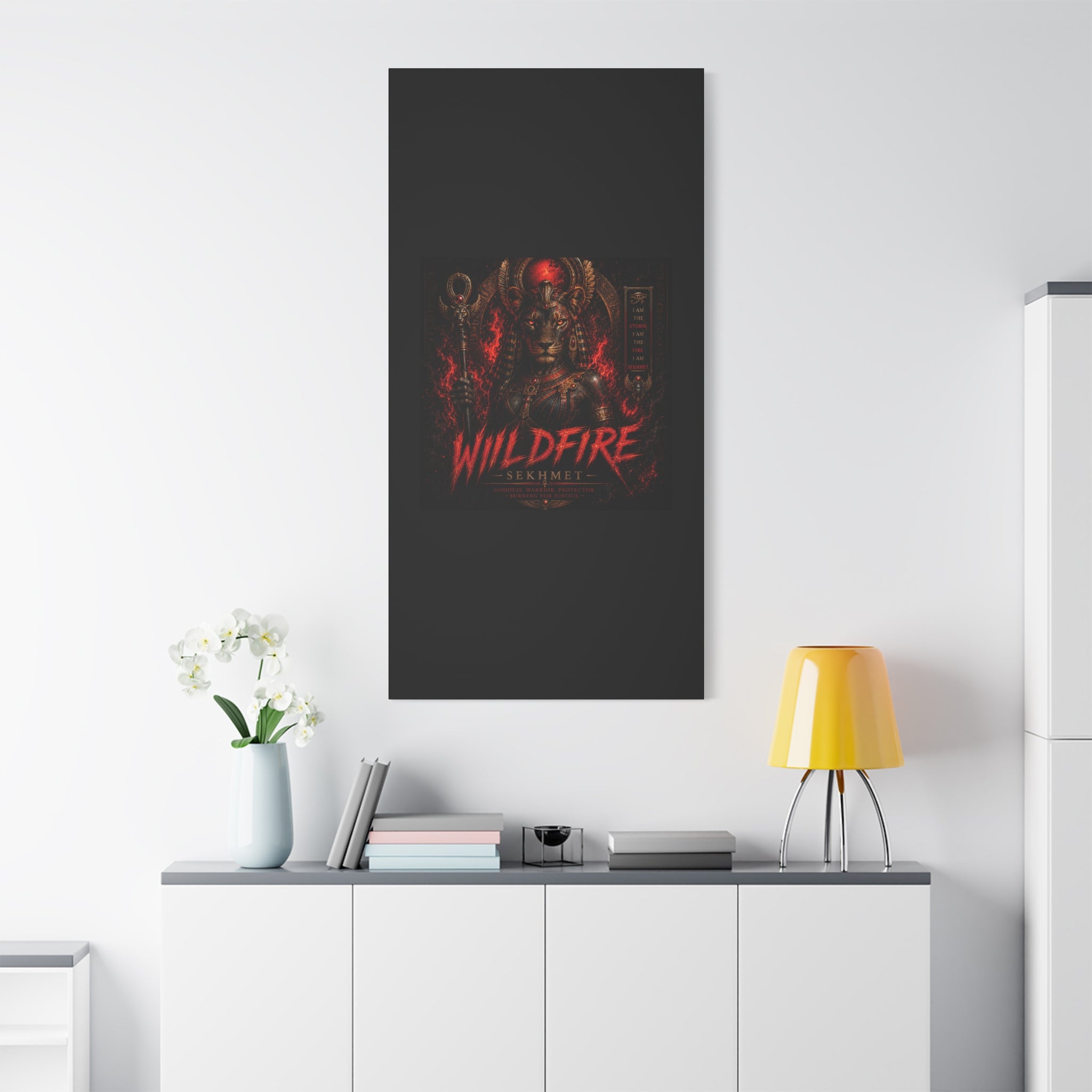 Wildfire Sekhmet Canvas — ‘WILDFIRE Matte Stretched Wall Art