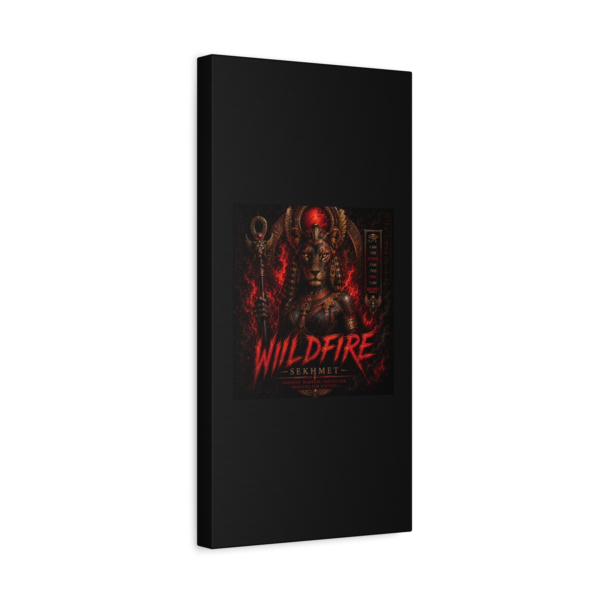Wildfire Sekhmet Canvas — ‘WILDFIRE Matte Stretched Wall Art