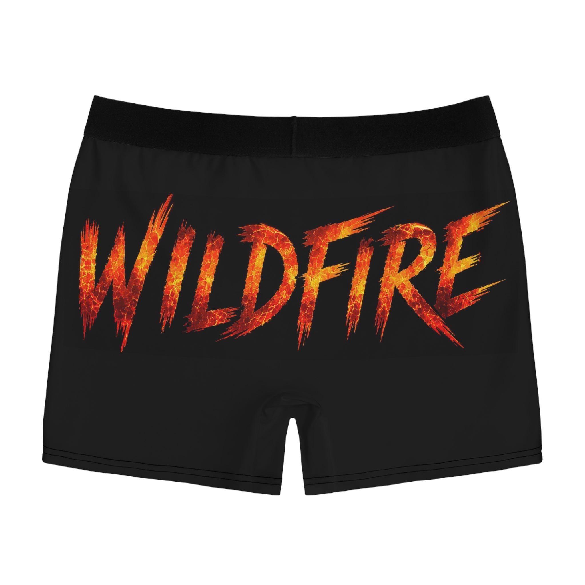 Wildfire Skull Boxer Briefs — Fiery Graphic Men’s Underwear