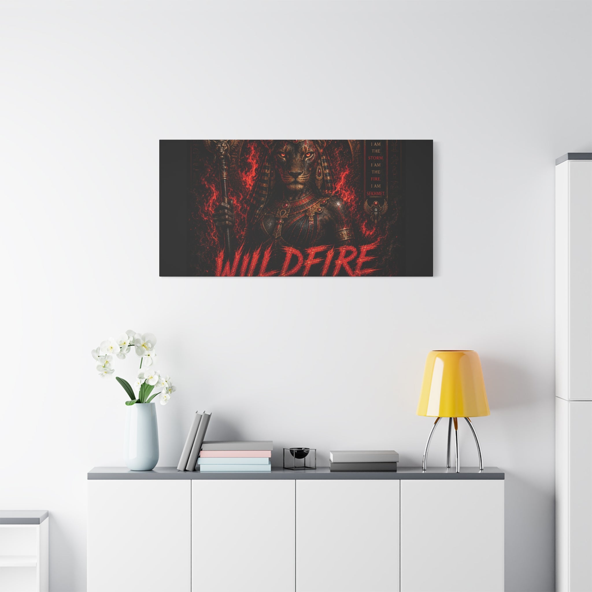 Wildfire Sekhmet Canvas — ‘WILDFIRE Matte Stretched Wall Art