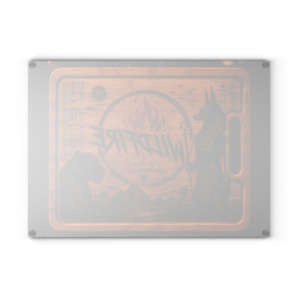 Wildfire Glass Cutting Board — Egyptian  Flame Kitchen Board