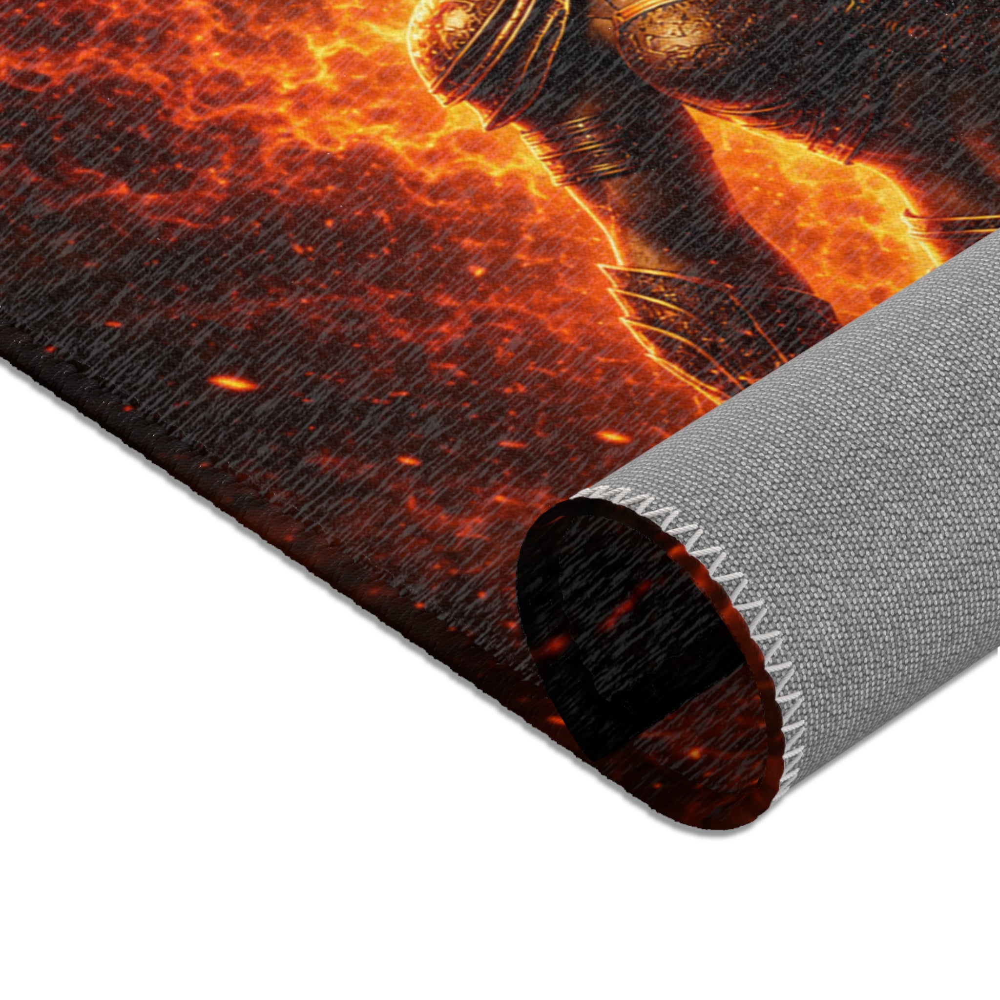 Wildfire Sekhmet's Fire Area Rug — Fiery Fantasy Decorative Floor Mat