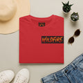 Wildfire Lightning storm Graphic T-Shirt — Fiery Text Casual Tee