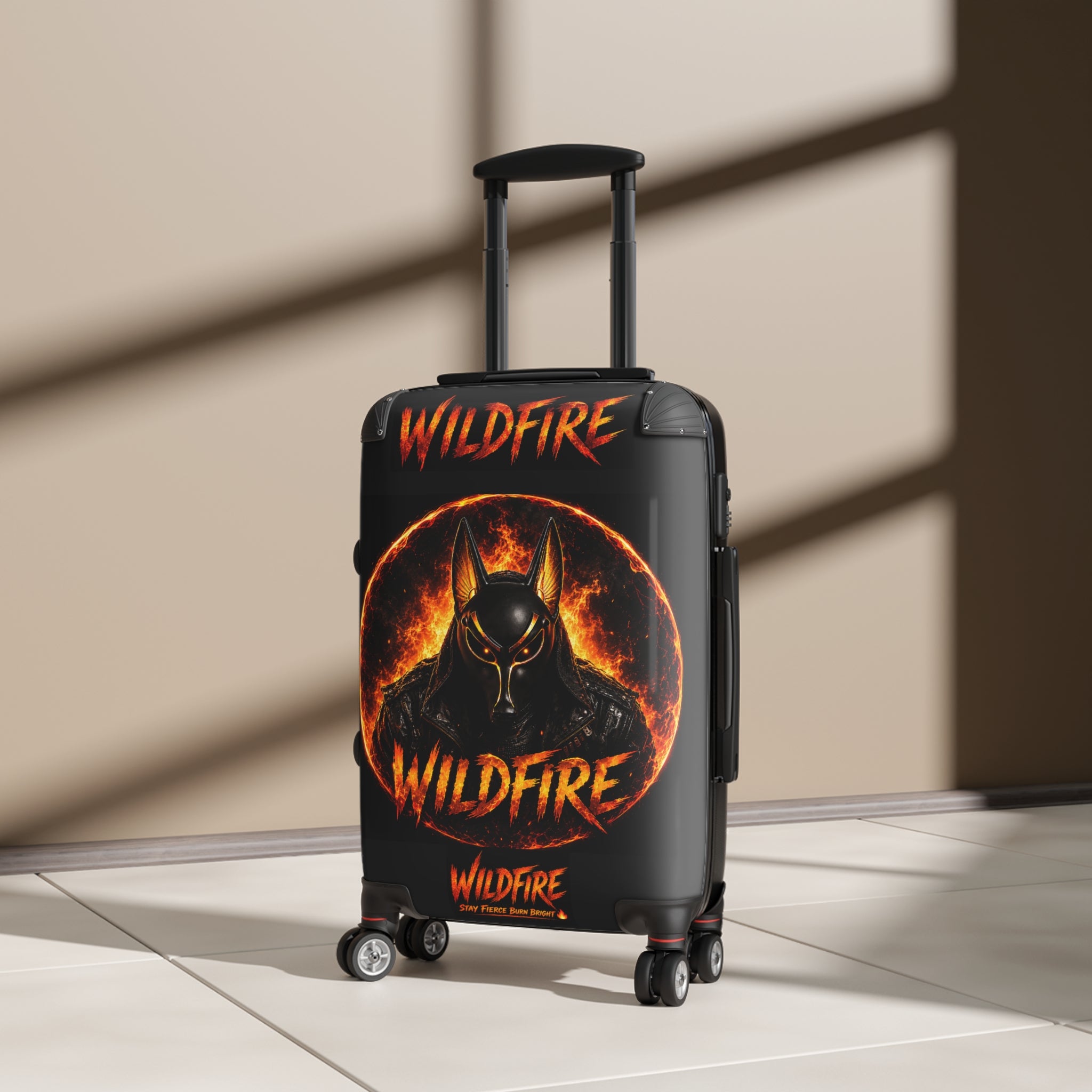 Wildfire Flame Suitcase – Fiery Travel Carry-On