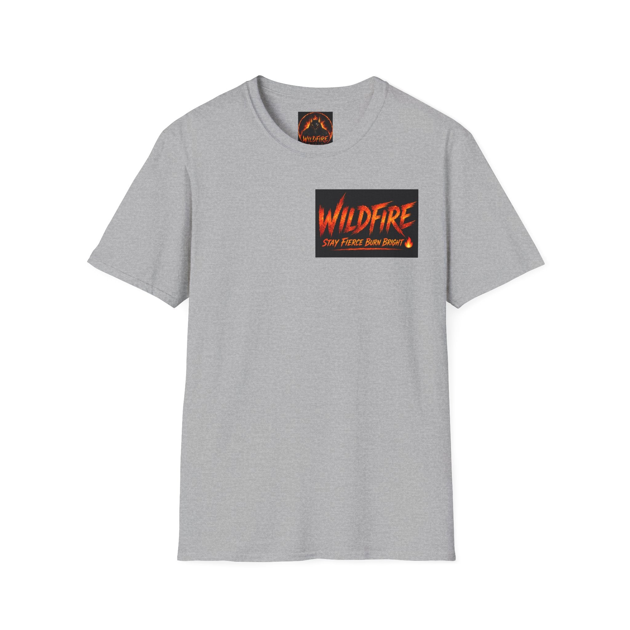 Wildfire Wolf T-Shirt - "Stay Fierce, Burn Bright" Graphic Tee