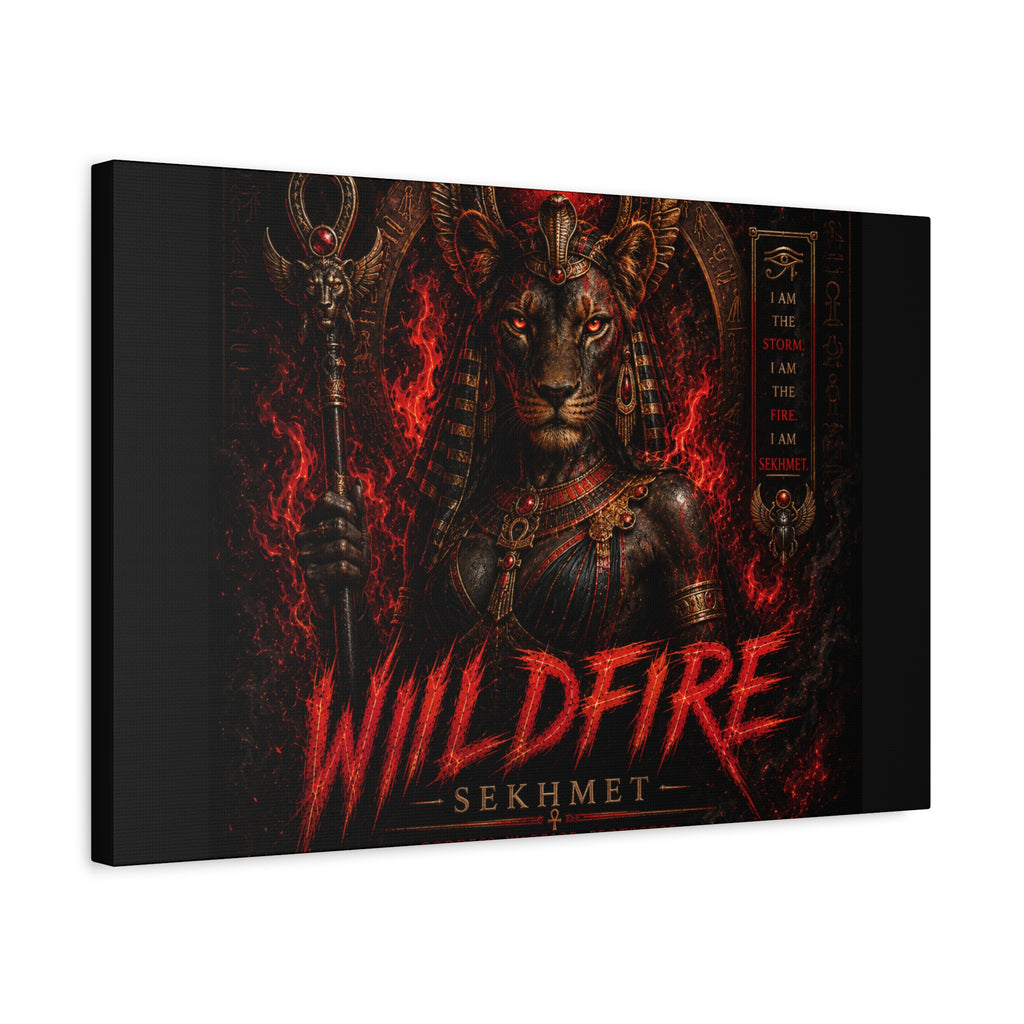 Wildfire Sekhmet Canvas — ‘WILDFIRE Matte Stretched Wall Art