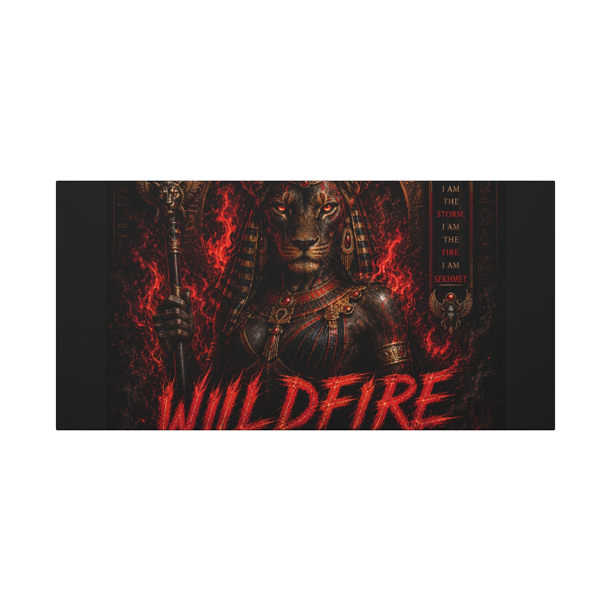 Wildfire Sekhmet Canvas — ‘WILDFIRE Matte Stretched Wall Art