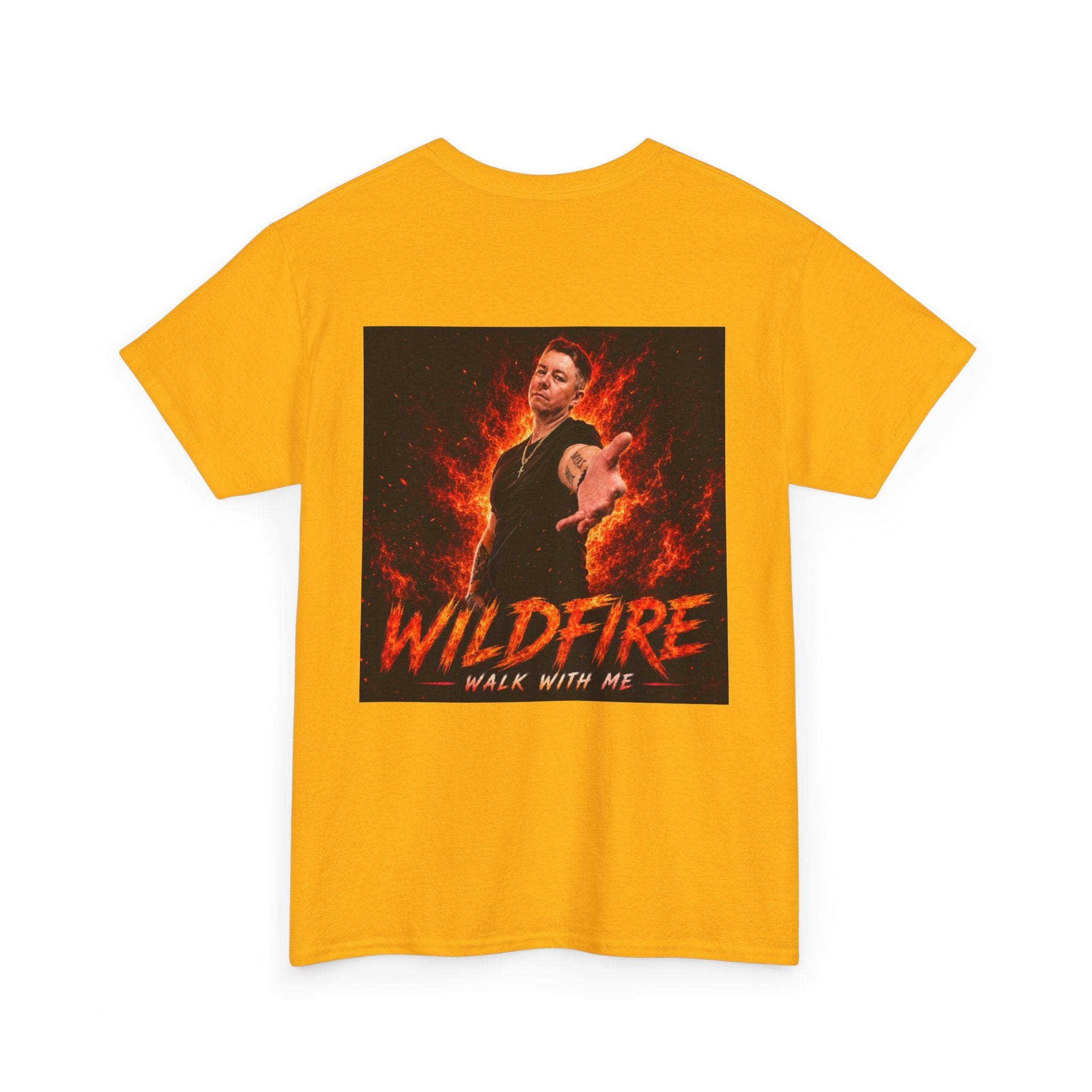 Wildfire Graphic Tee — "Walk With Me" Backprint