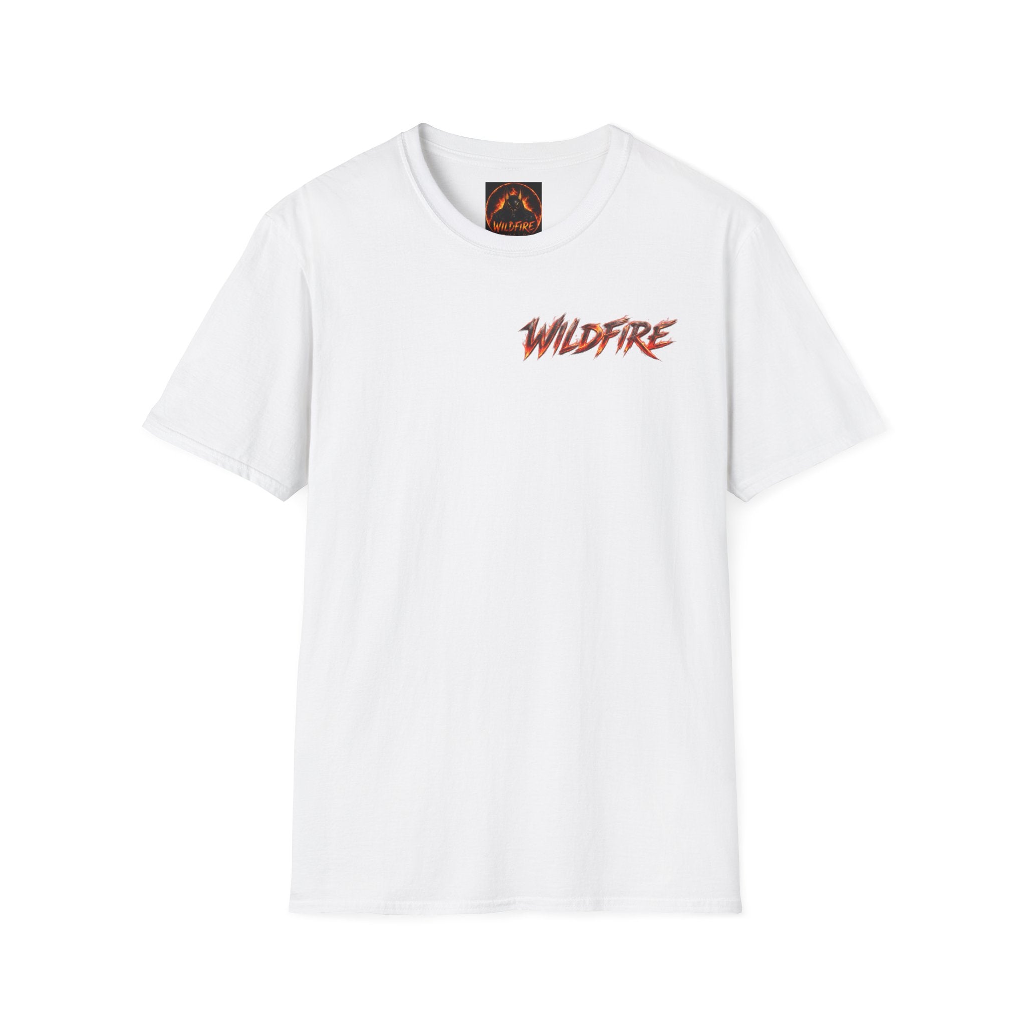 Wildfire Heart Graphic T-Shirt — Retro Flame Logo Tee