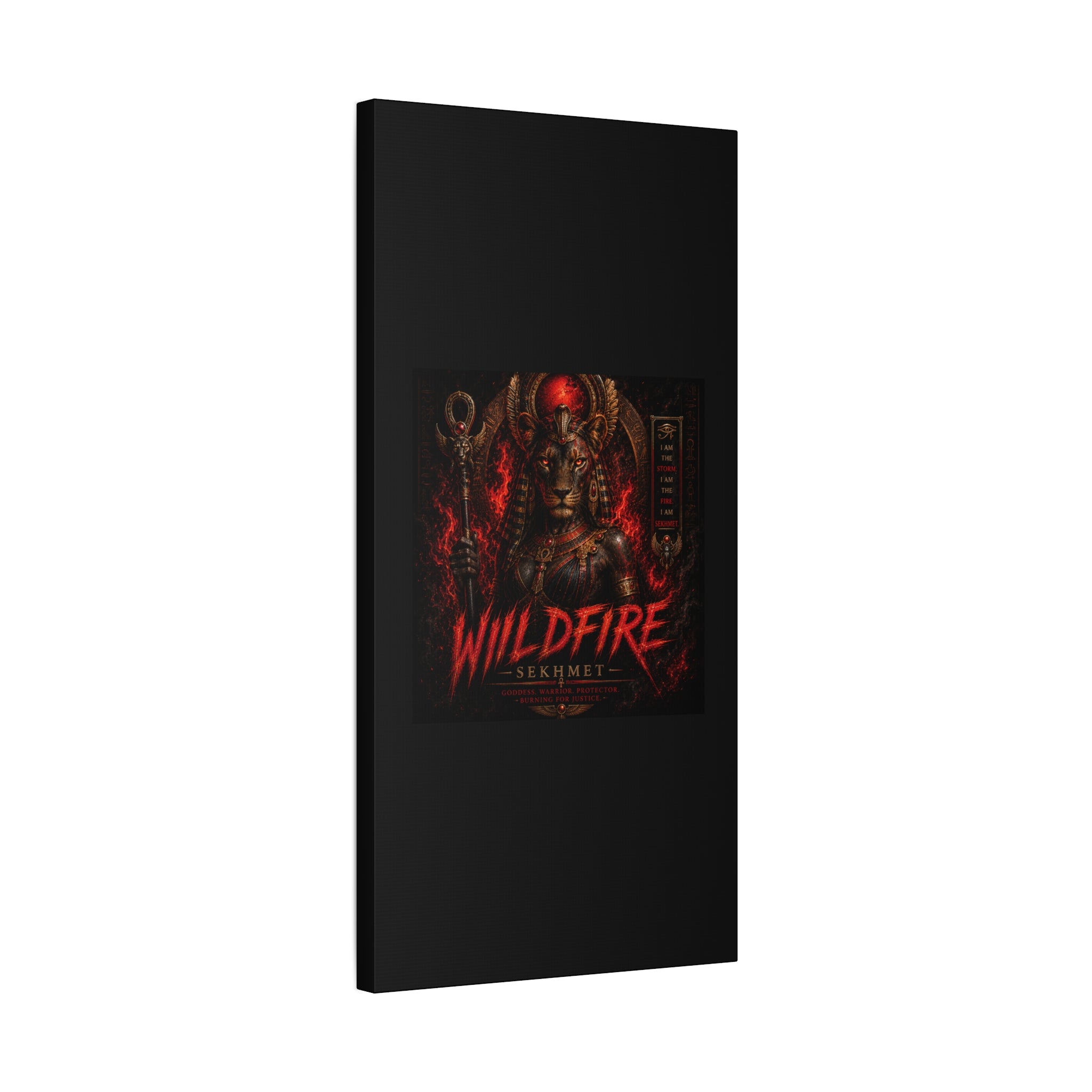Wildfire Sekhmet Canvas — ‘WILDFIRE Matte Stretched Wall Art