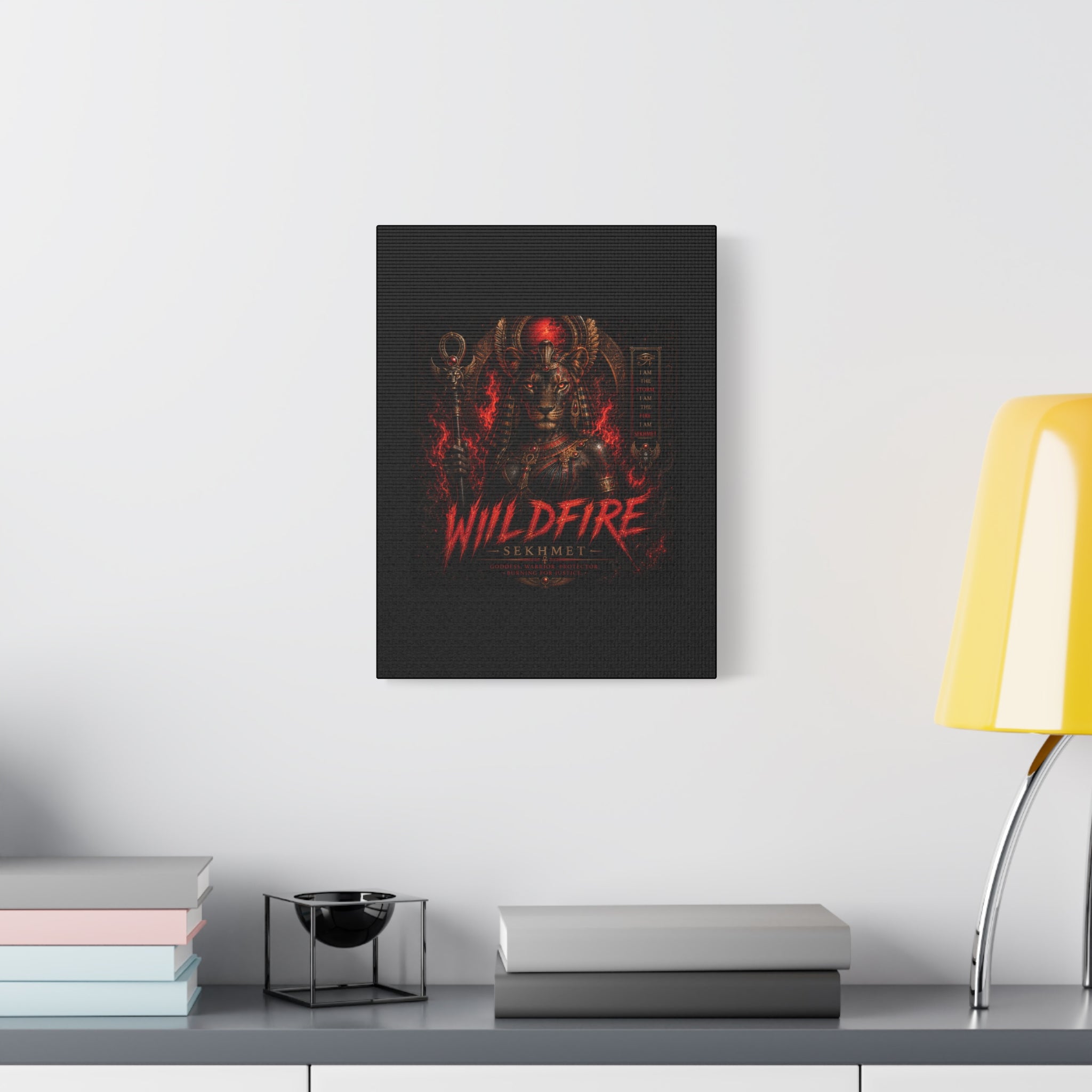 Wildfire Sekhmet Canvas — ‘WILDFIRE Matte Stretched Wall Art