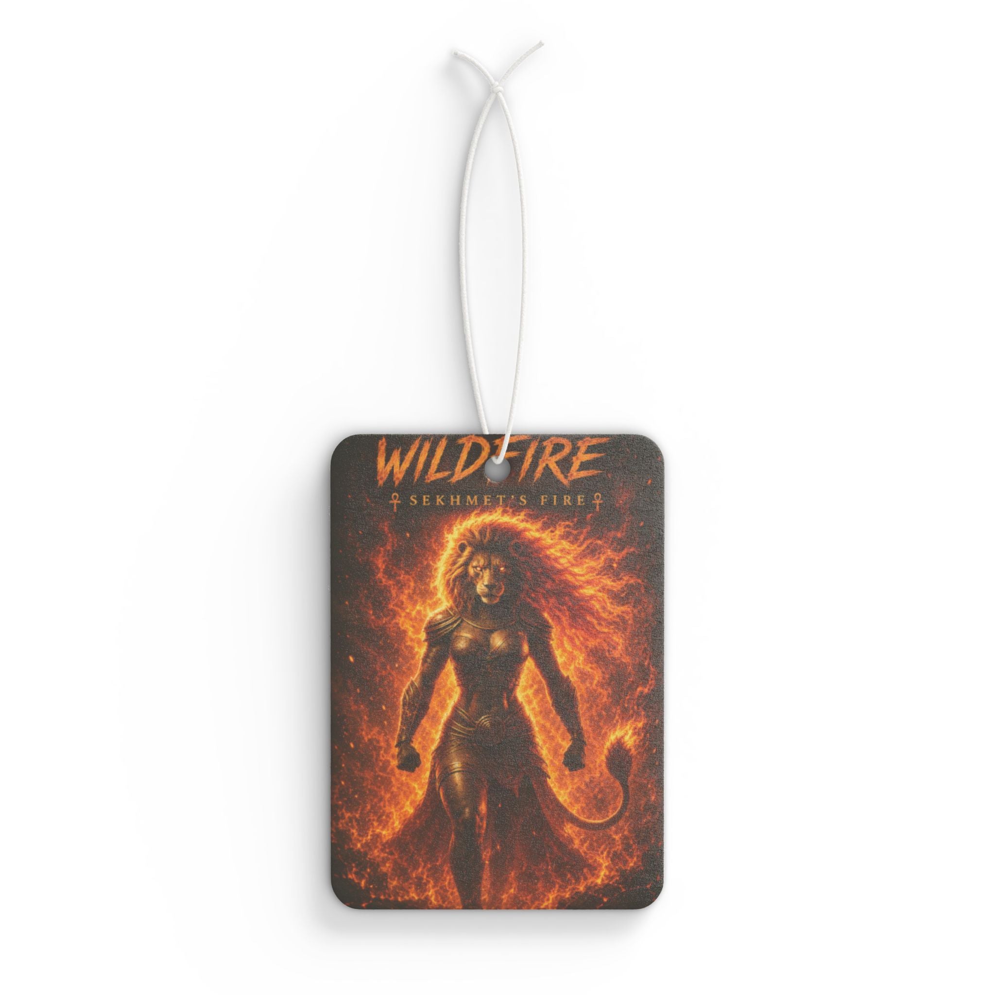 Wildfire Sekhmet Car Air Freshener – Fiery Mythical Scented Ornament
