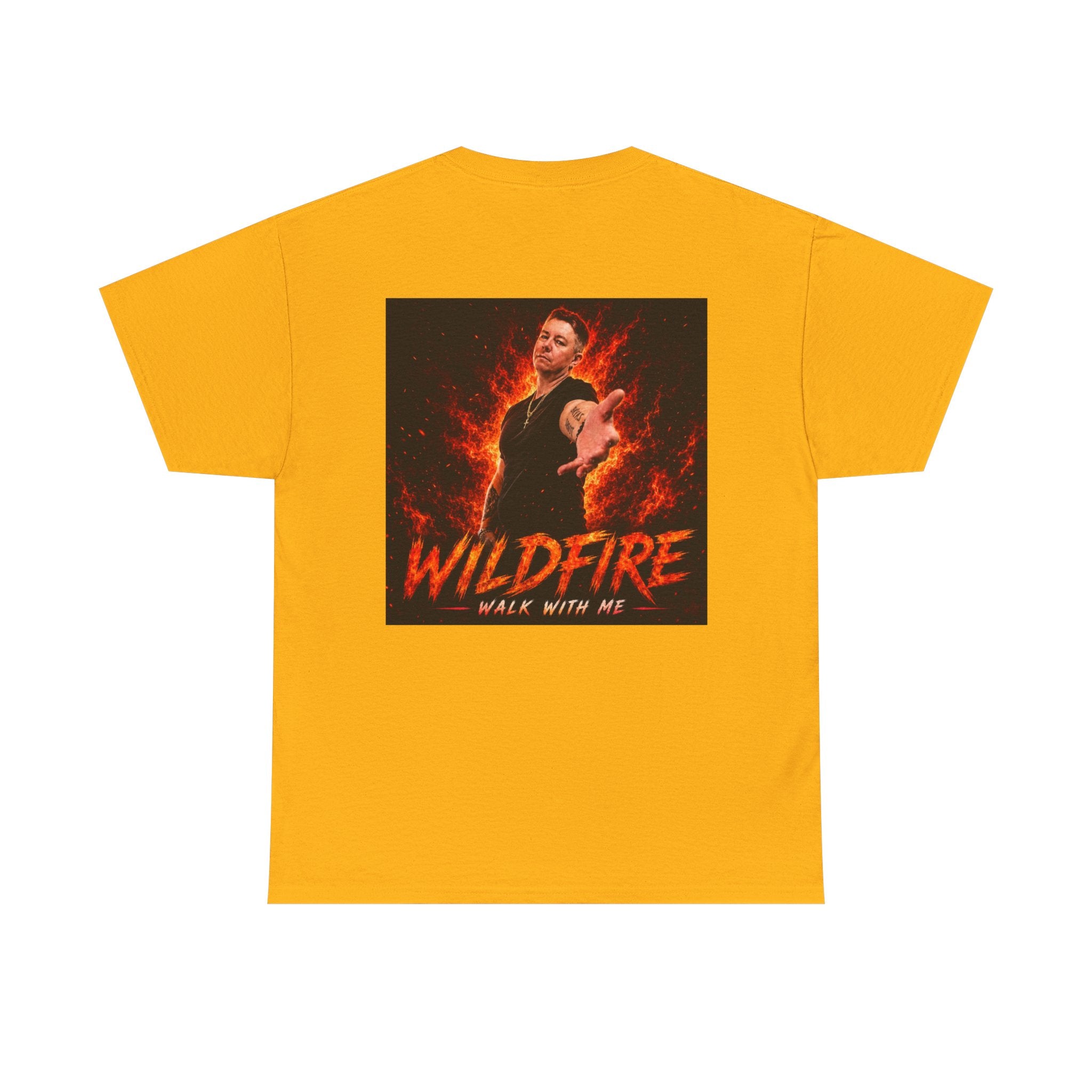 Wildfire Graphic Tee — "Walk With Me" Backprint