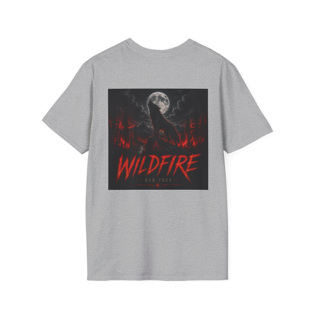 Wildfire Wolf T-Shirt - "Stay Fierce, Burn Bright" Graphic Tee