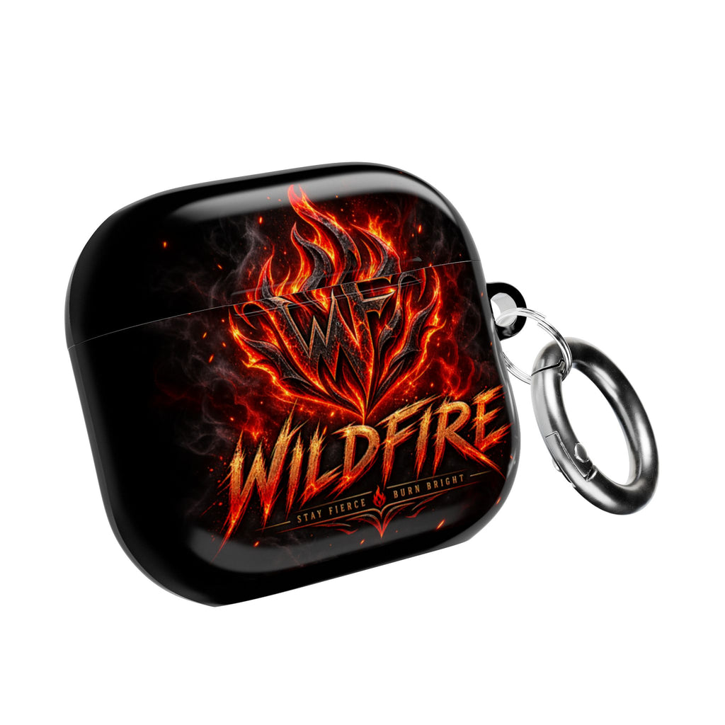 Wildfire Flame Guitar AirPod Case — Rock Music Protective Charging Cover