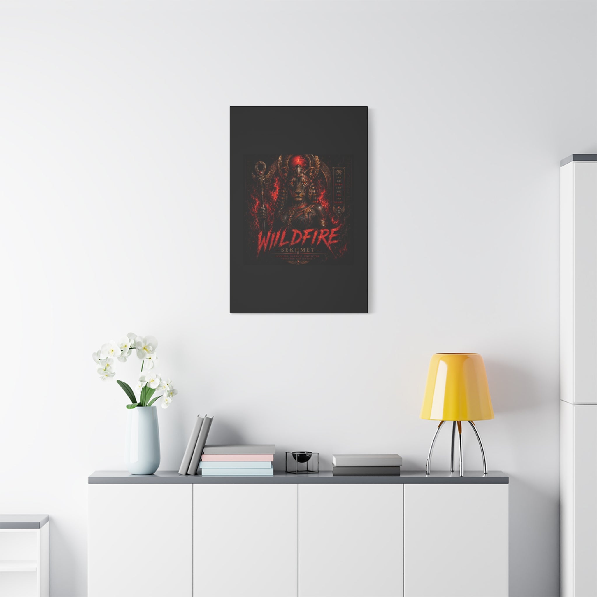 Wildfire Sekhmet Canvas — ‘WILDFIRE Matte Stretched Wall Art