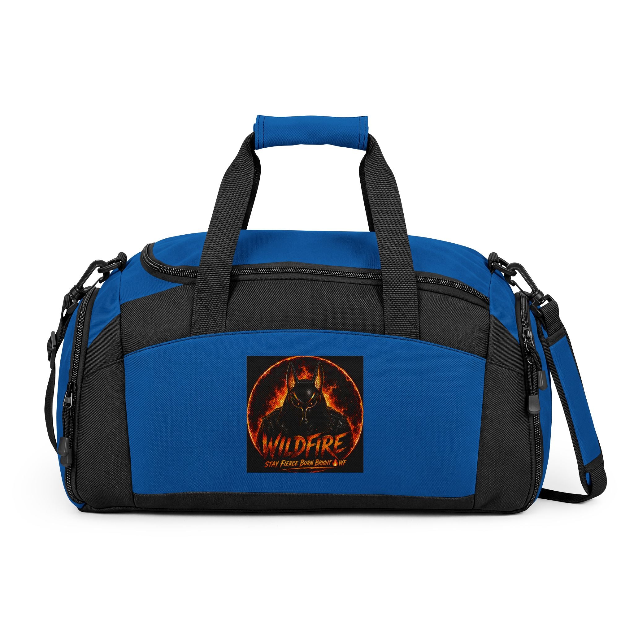 Gym Bag — Wildfire Flame Logo Duffle for Fitness & Travel