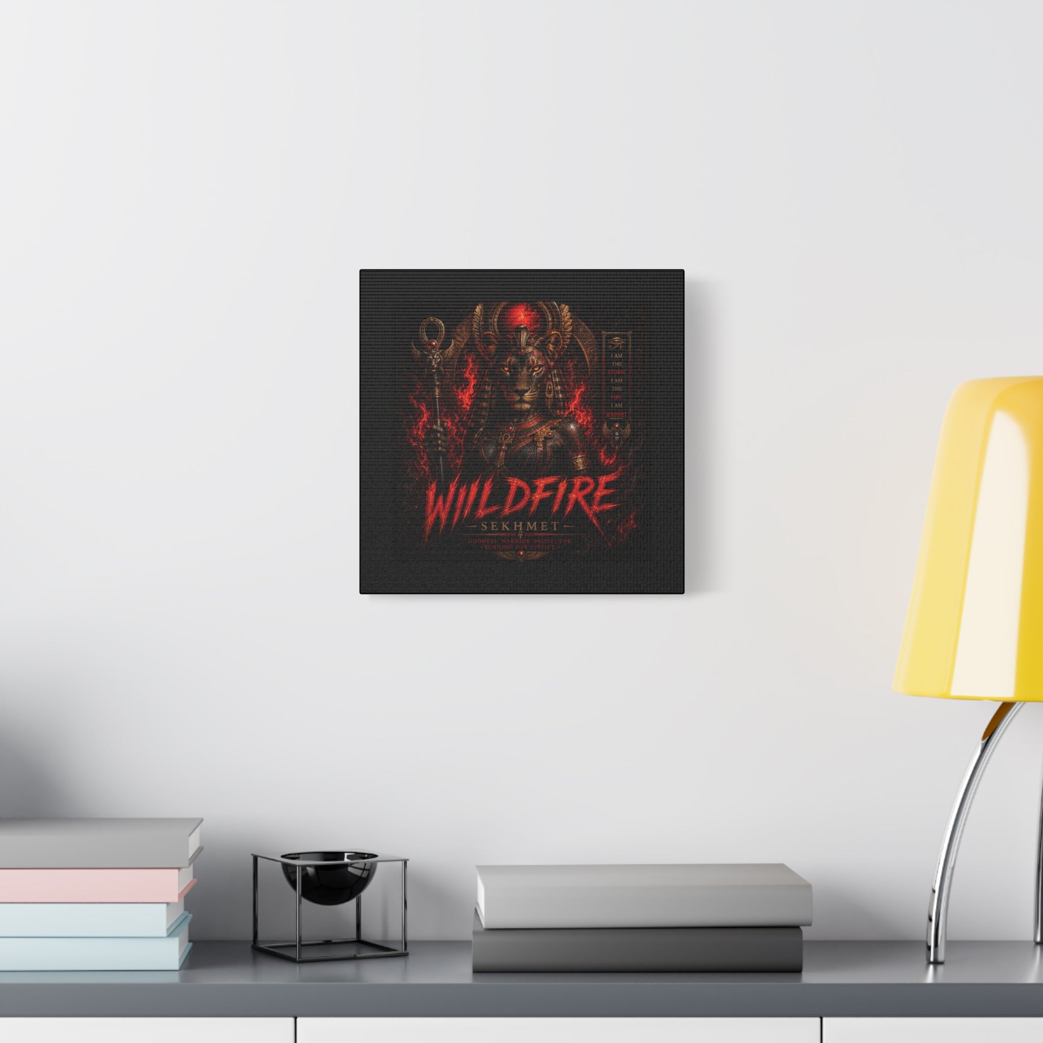 Wildfire Sekhmet Canvas — ‘WILDFIRE Matte Stretched Wall Art