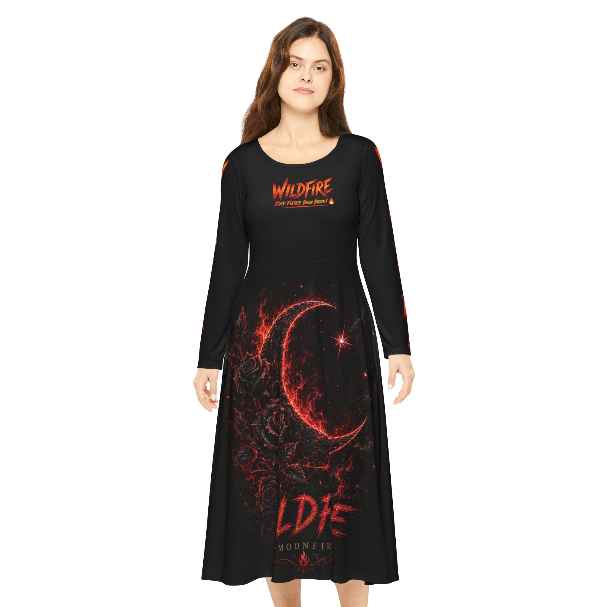 Wildfire Dance Dress — Moonfire Long Sleeve Performance Dress
