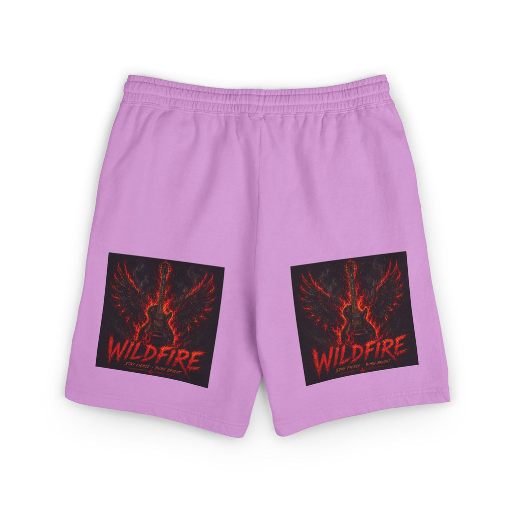 Wildfire Anubis Graphic Sweat Shorts — Lightweight Fleece Lounge Shorts