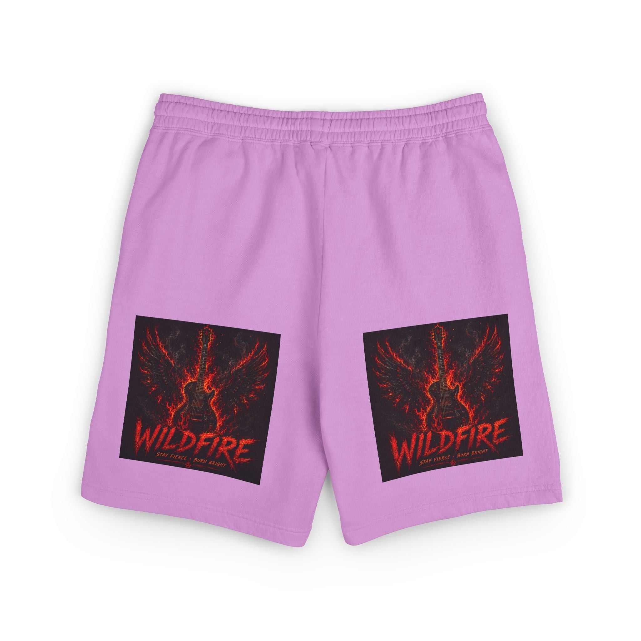Wildfire Anubis Graphic Sweat Shorts — Lightweight Fleece Lounge Shorts
