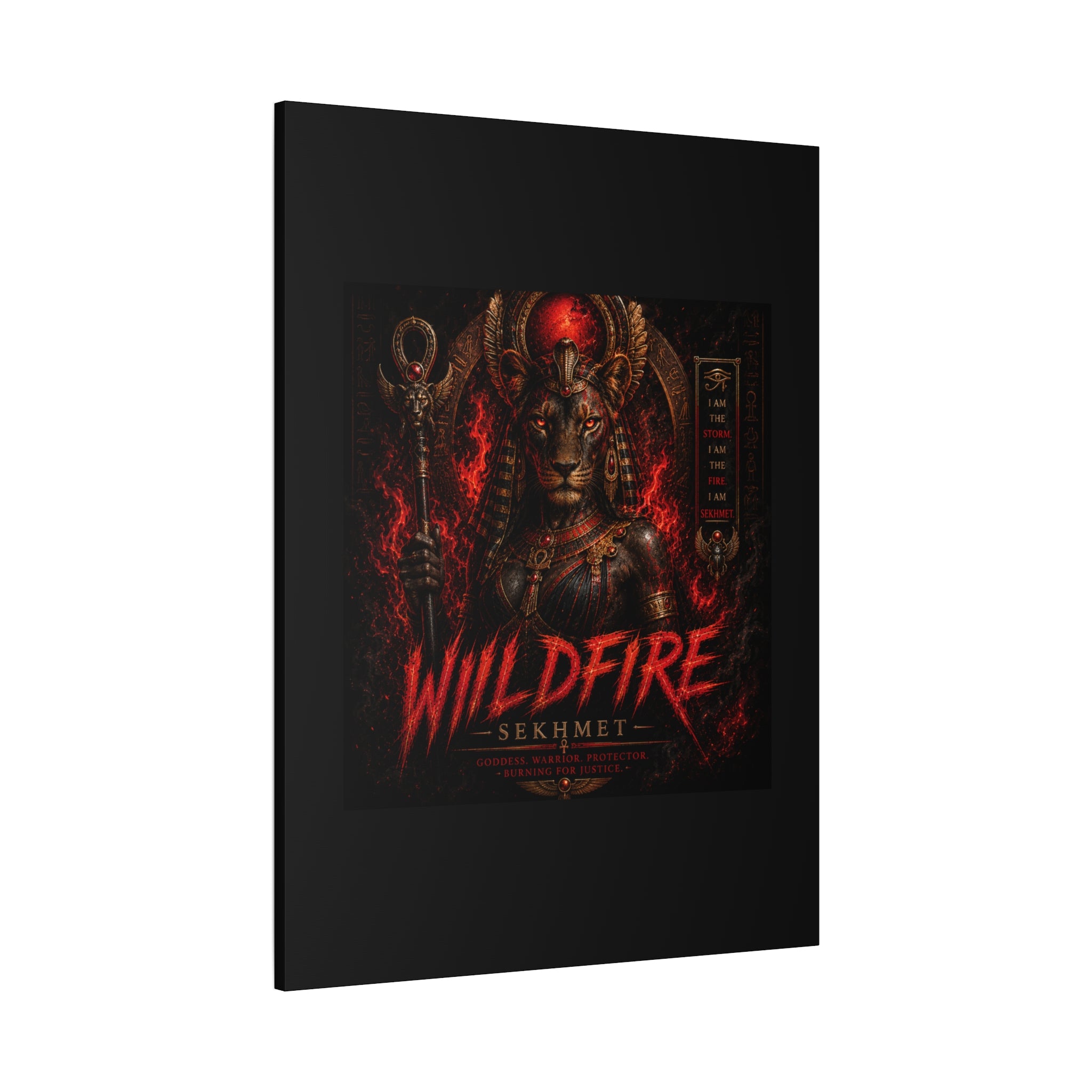 Wildfire Sekhmet Canvas — ‘WILDFIRE Matte Stretched Wall Art