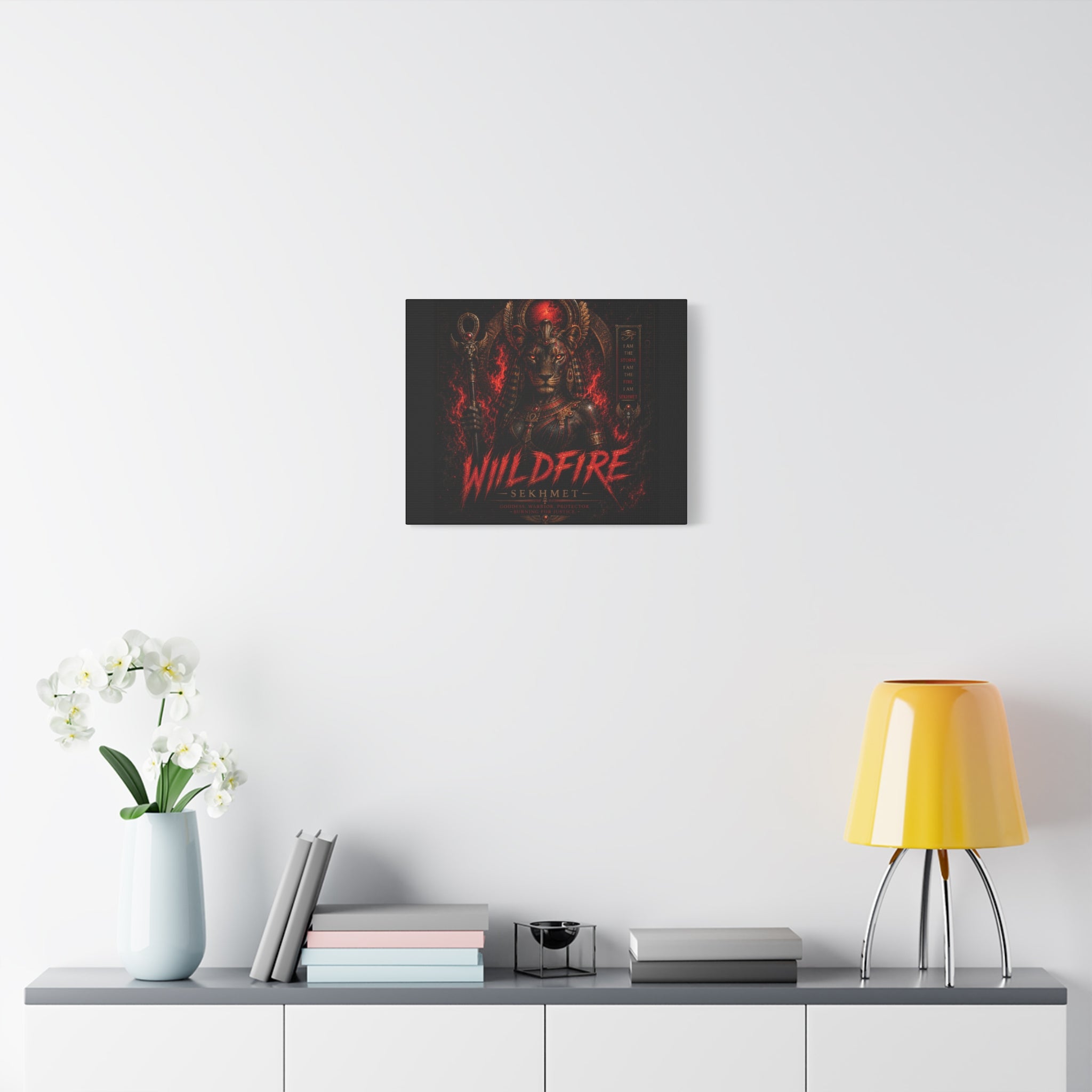 Wildfire Sekhmet Canvas — ‘WILDFIRE Matte Stretched Wall Art