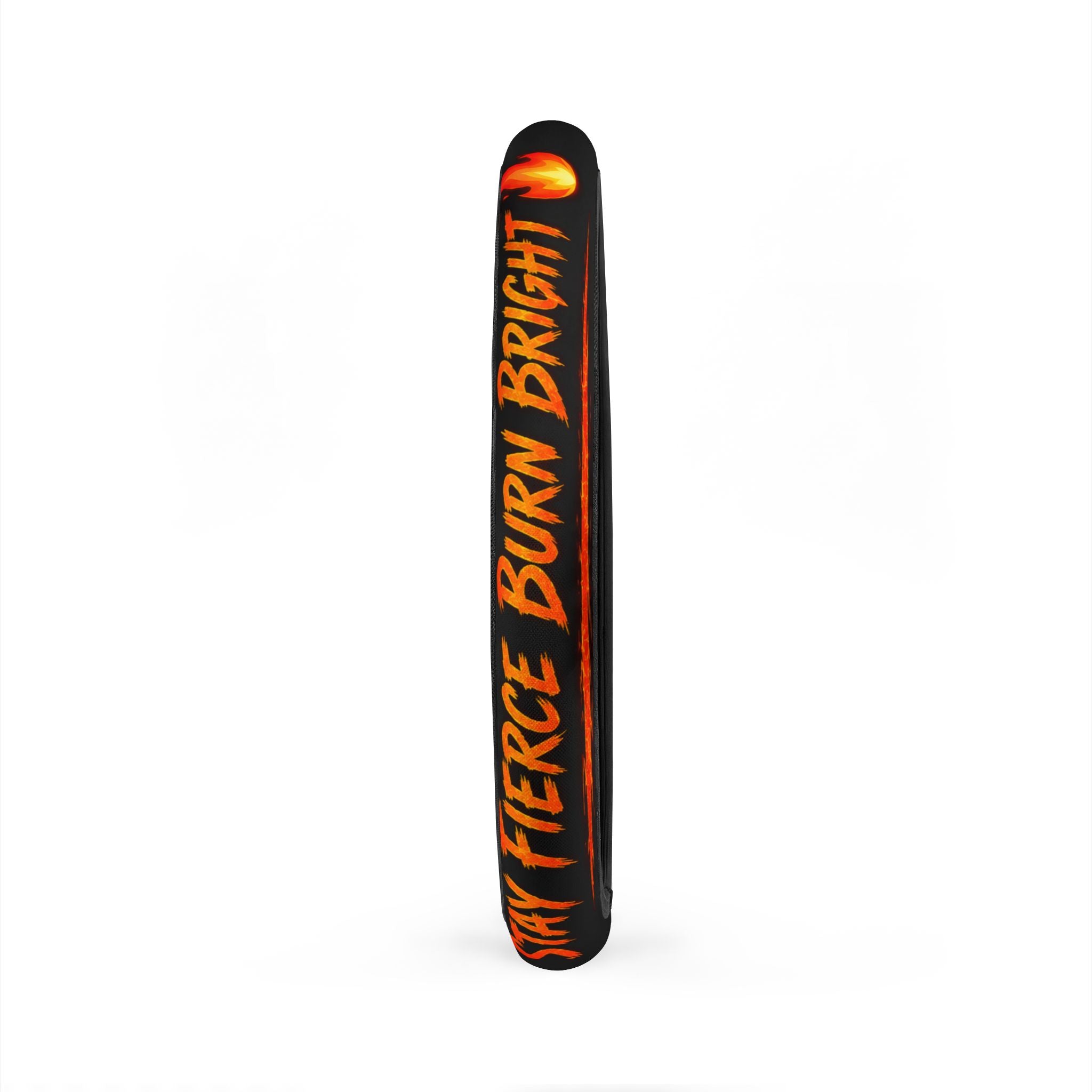 Flaming Drift Steering Wheel Cover — Black with Orange Flame Graphic