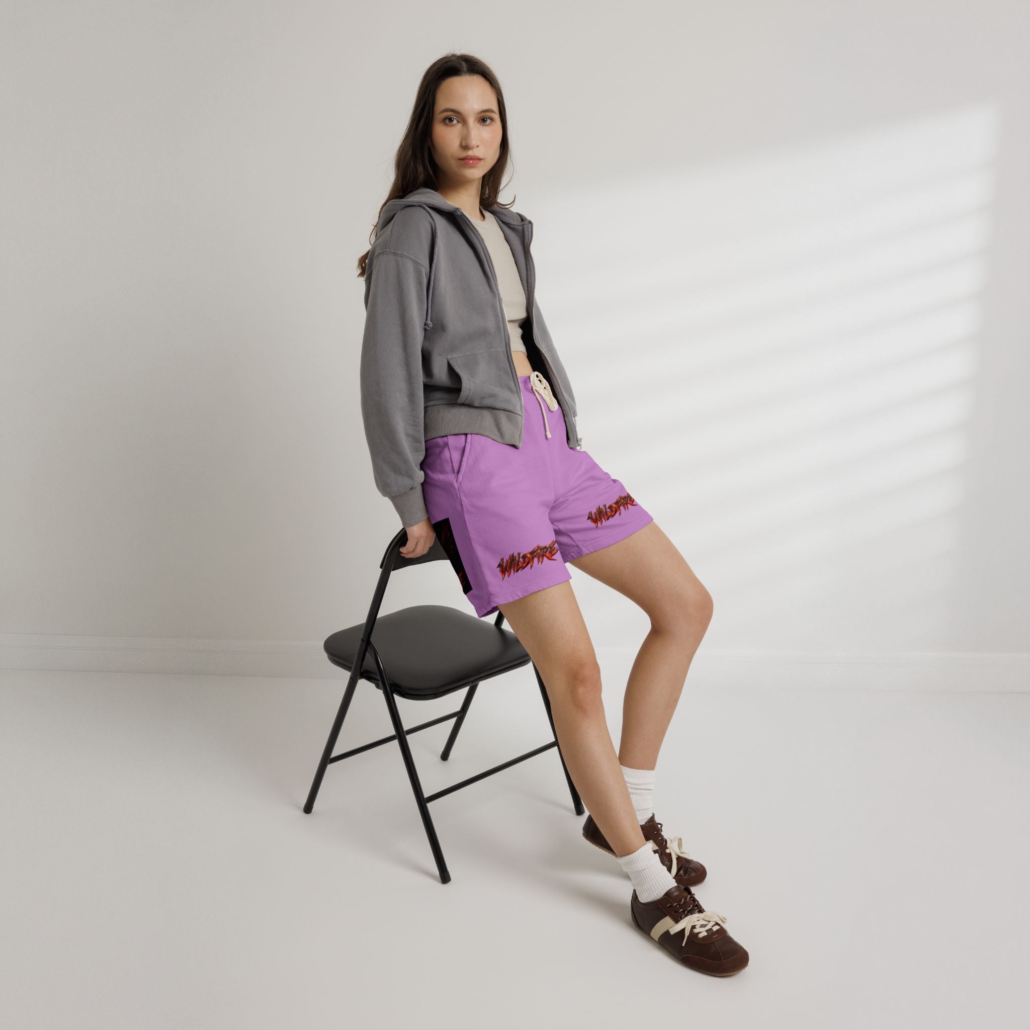 Wildfire Anubis Graphic Sweat Shorts — Lightweight Fleece Lounge Shorts