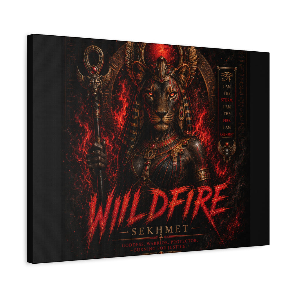 Wildfire Sekhmet Canvas — ‘WILDFIRE Matte Stretched Wall Art
