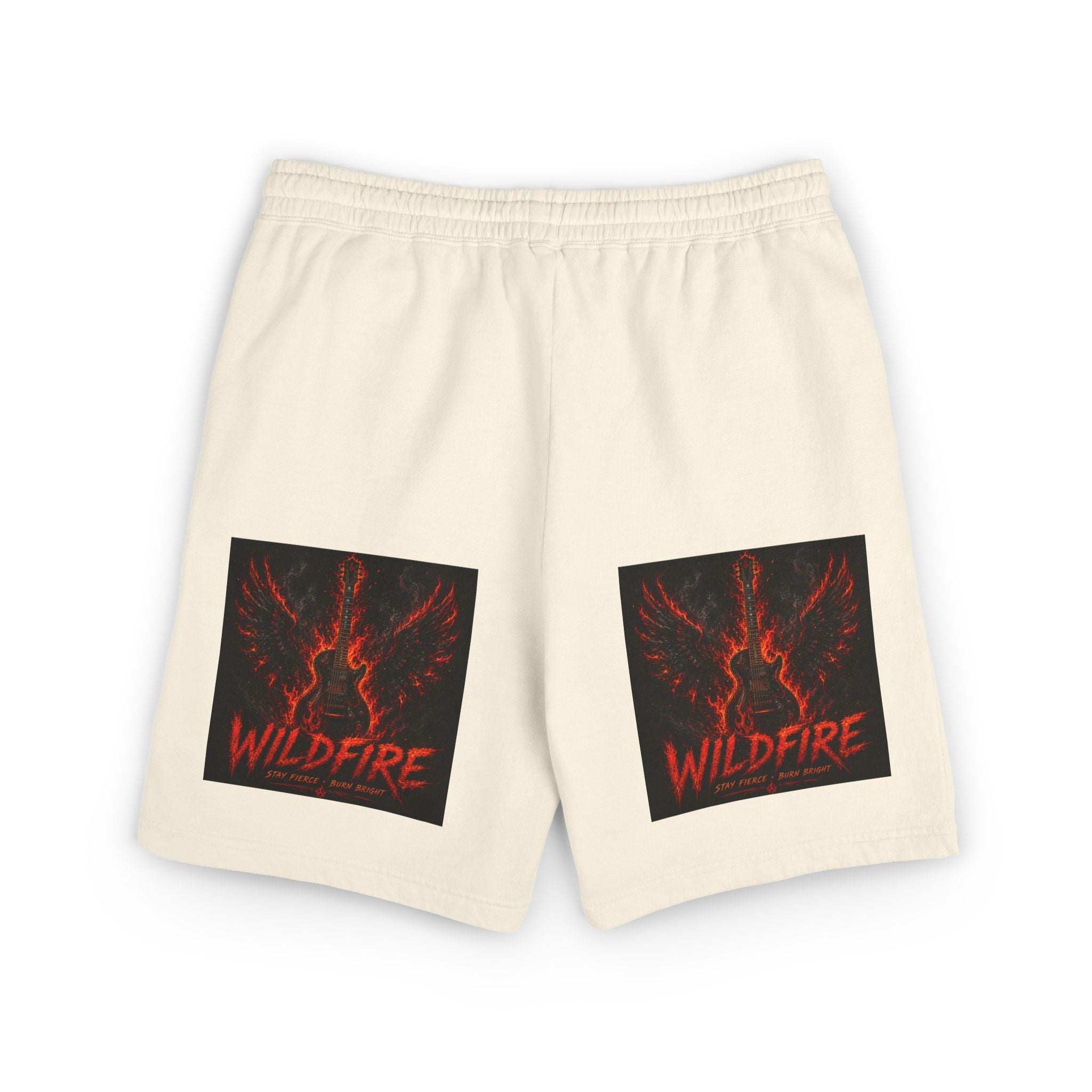 Wildfire Anubis Graphic Sweat Shorts — Lightweight Fleece Lounge Shorts