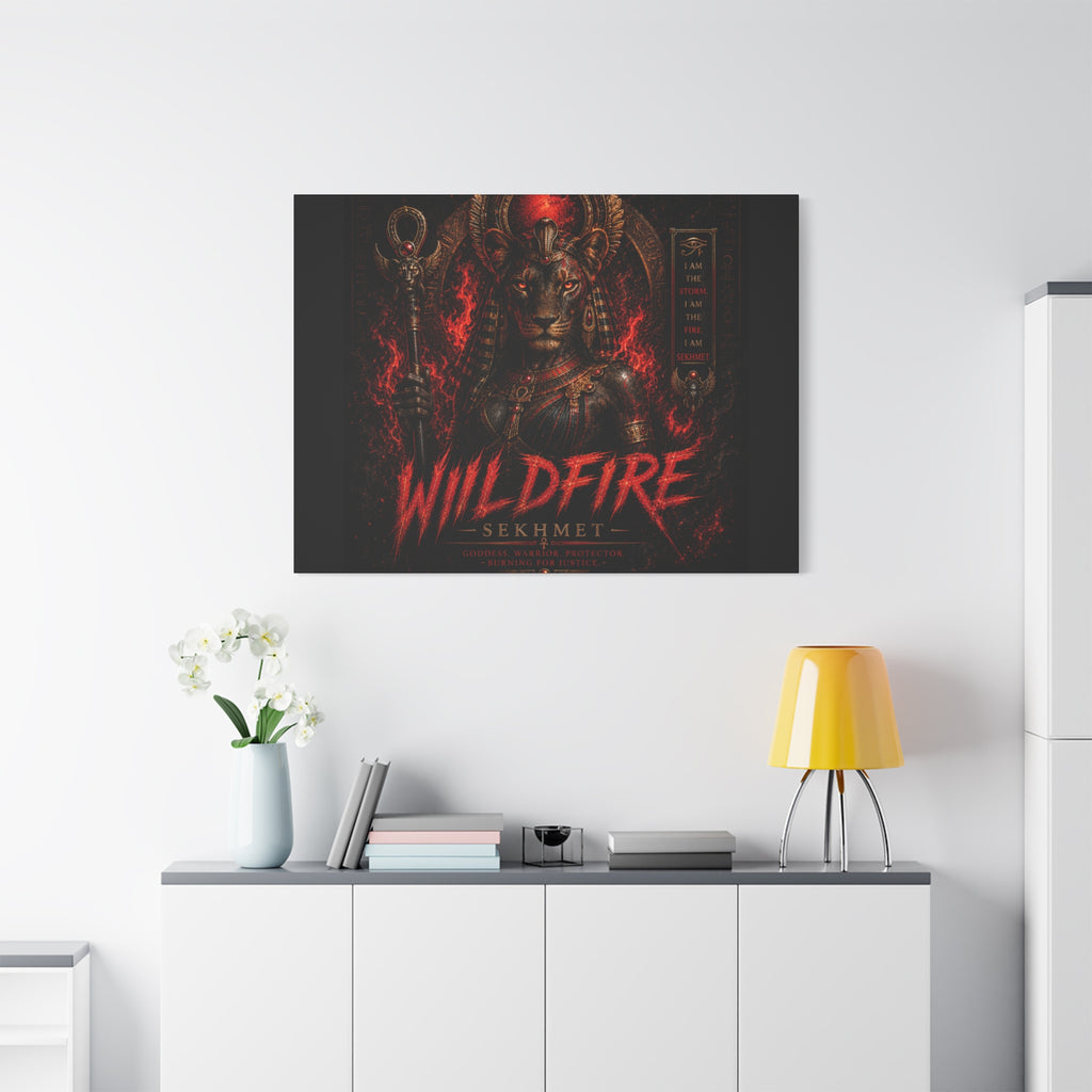 Wildfire Sekhmet Canvas — ‘WILDFIRE Matte Stretched Wall Art
