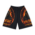 Wildfire Graphic Sports Shorts — 'Stay Fierce, Burn Bright' Athletic Shorts