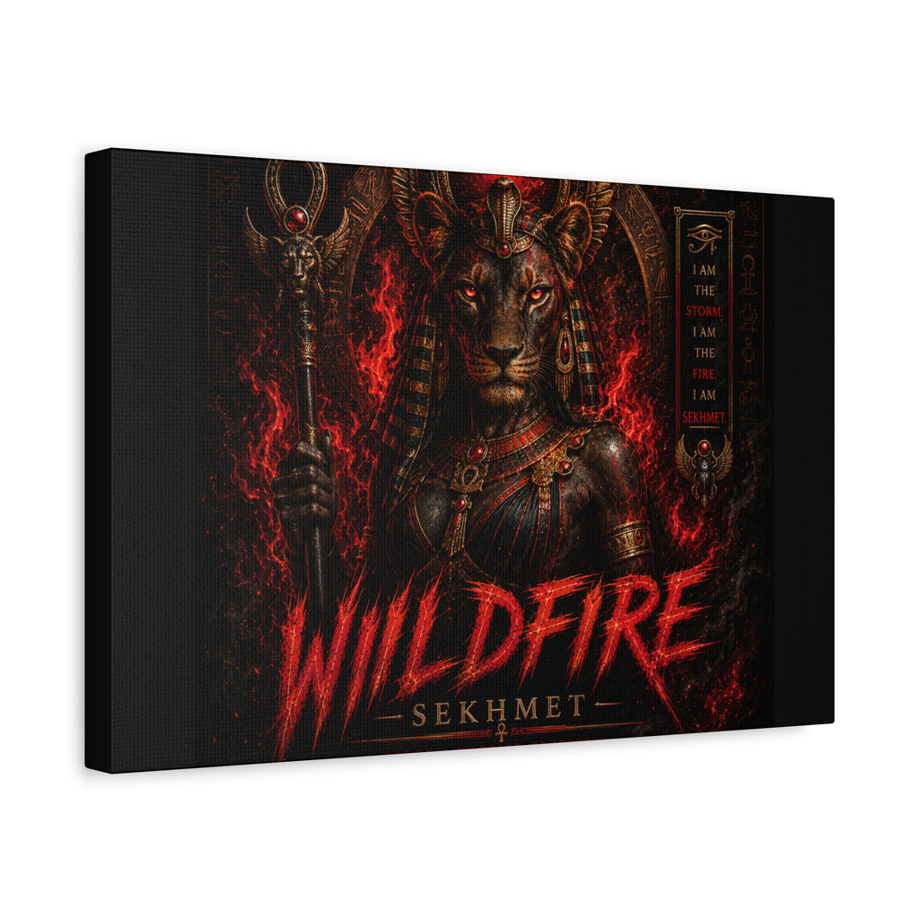 Wildfire Sekhmet Canvas — ‘WILDFIRE Matte Stretched Wall Art