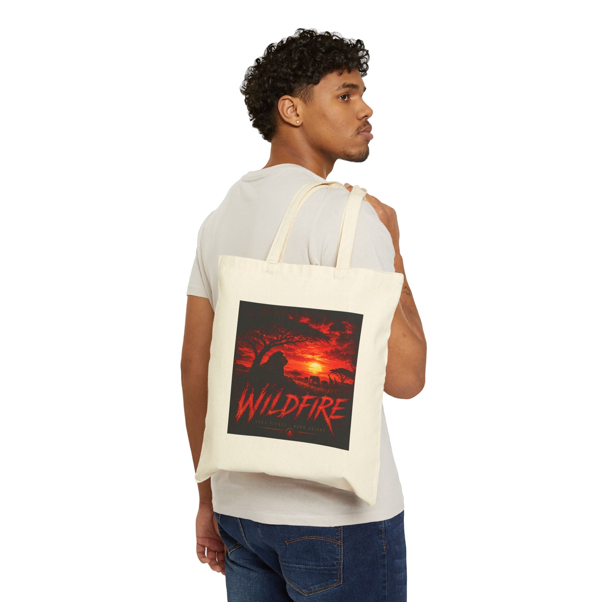 Wildfire Tote Bag — African Sunset Print