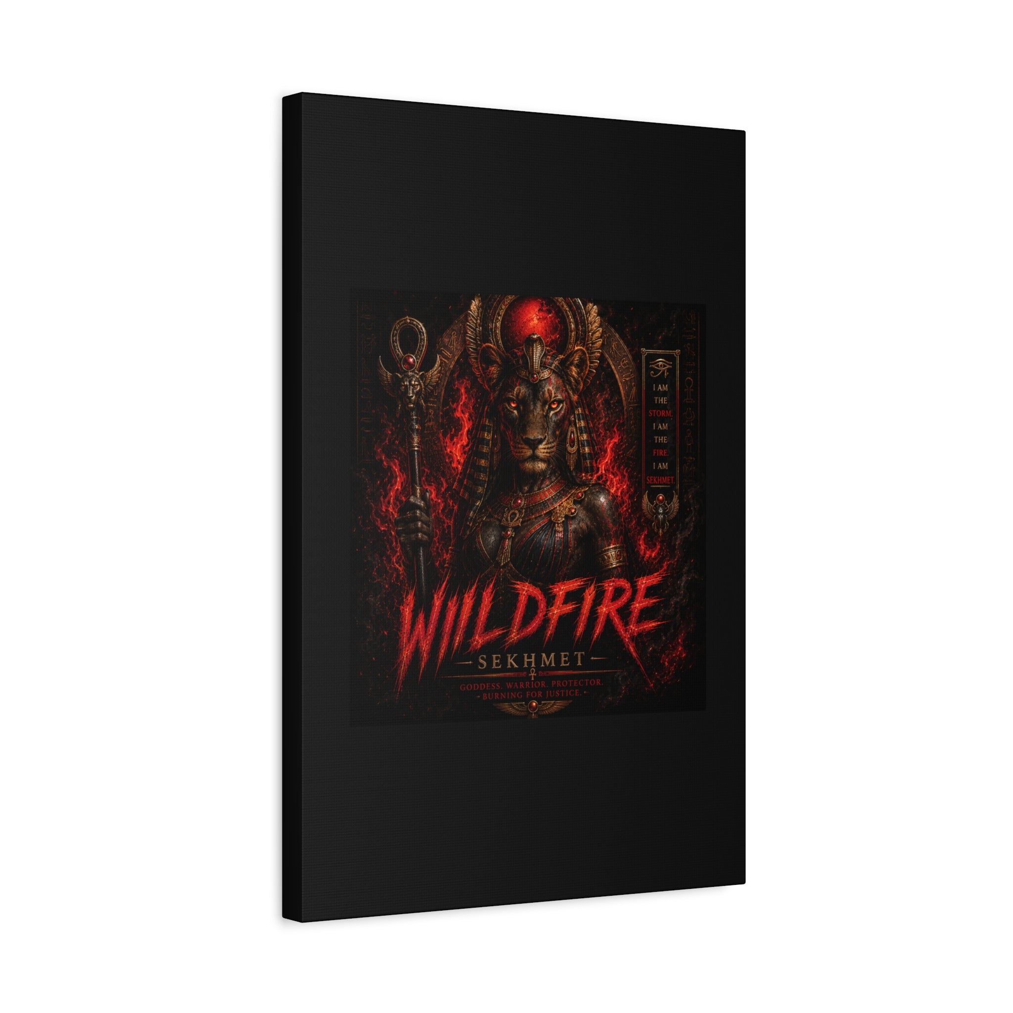 Wildfire Sekhmet Canvas — ‘WILDFIRE Matte Stretched Wall Art