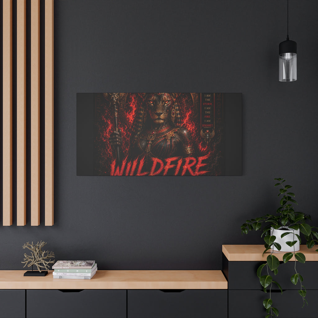 Wildfire Sekhmet Canvas — ‘WILDFIRE Matte Stretched Wall Art
