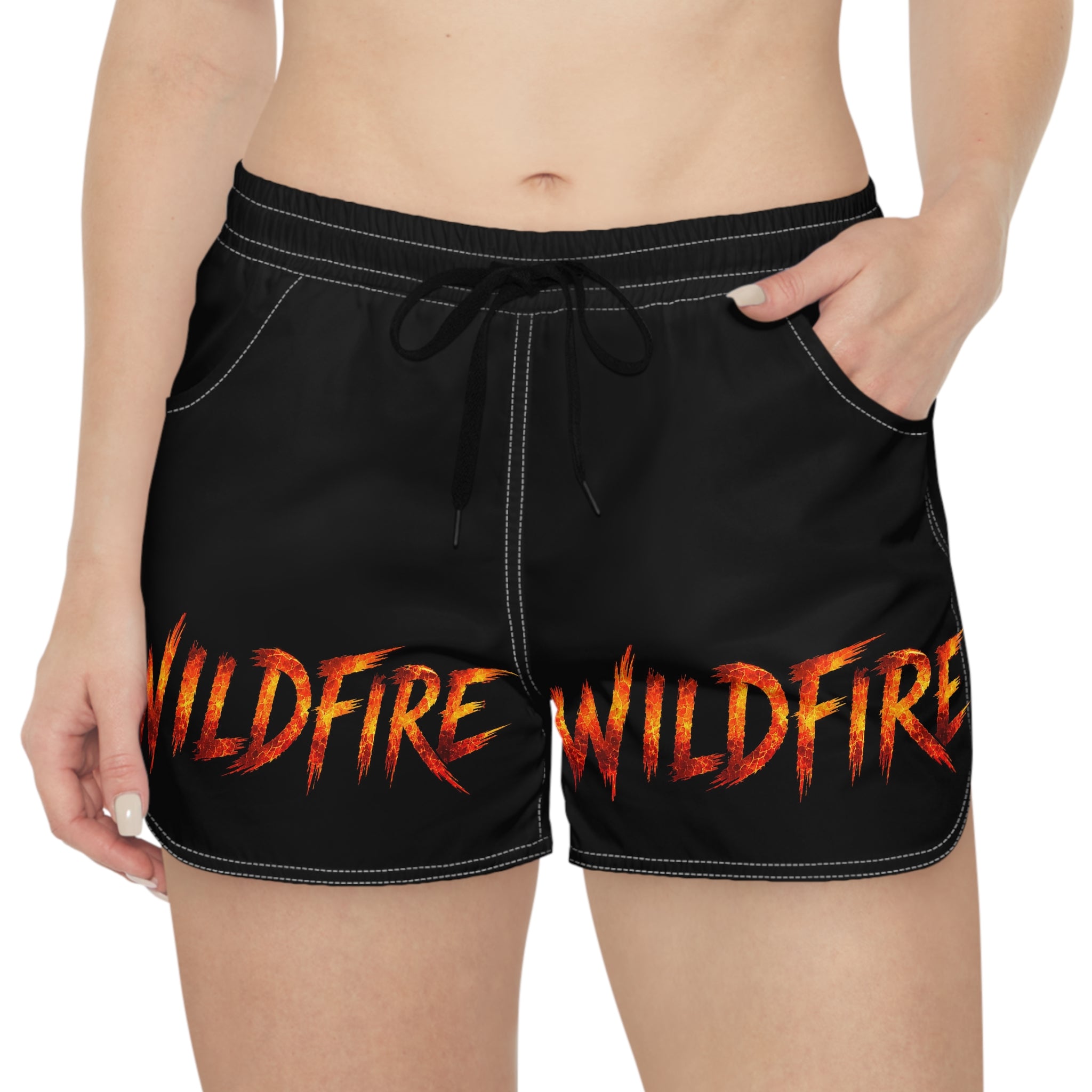 Wildfire Flame Graphic women's Shorts — Women's Casual Athletic Shorts