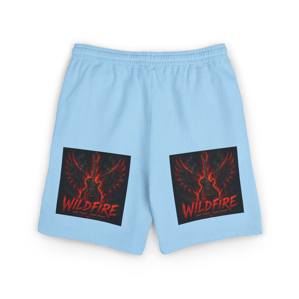 Wildfire Anubis Graphic Sweat Shorts — Lightweight Fleece Lounge Shorts