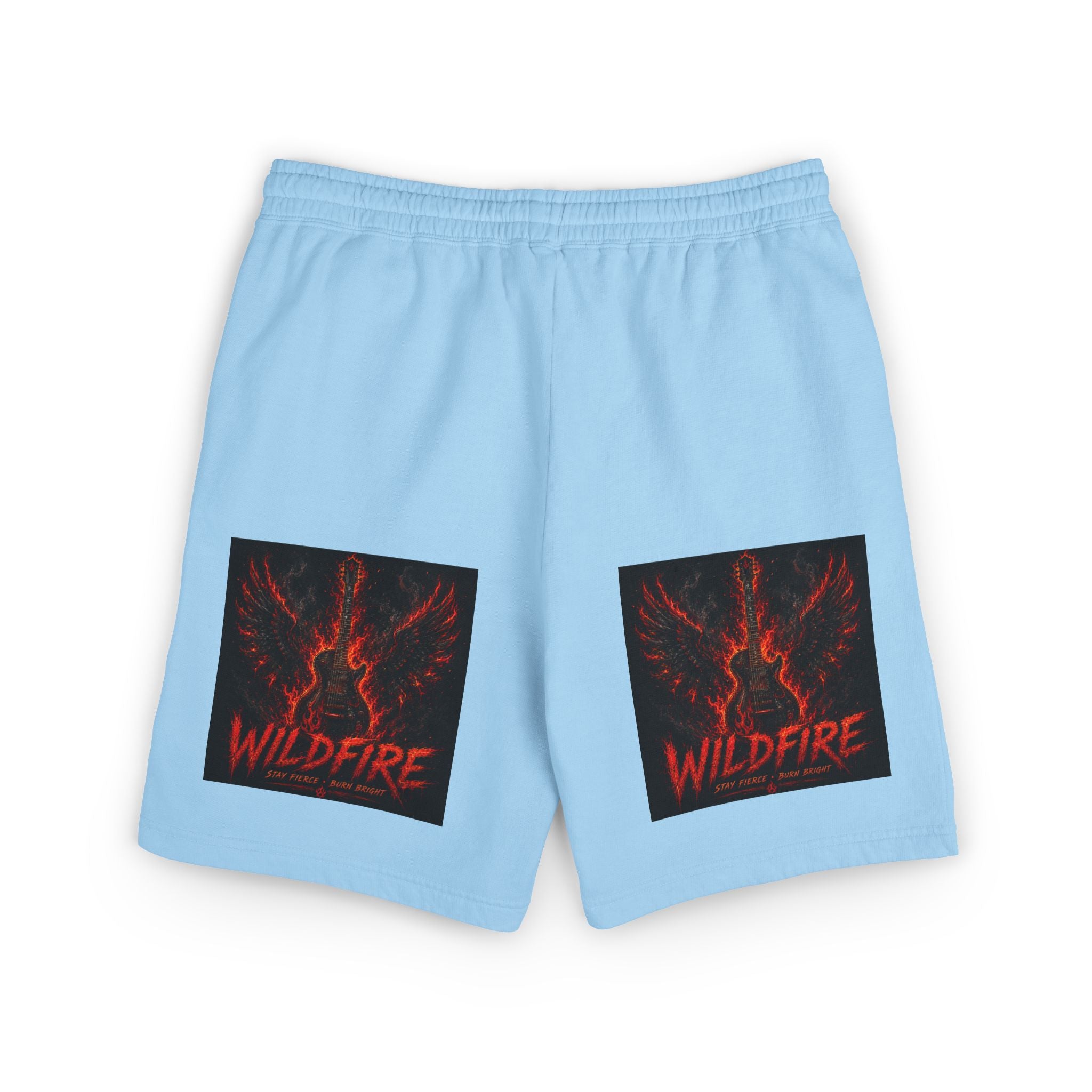 Wildfire Anubis Graphic Sweat Shorts — Lightweight Fleece Lounge Shorts