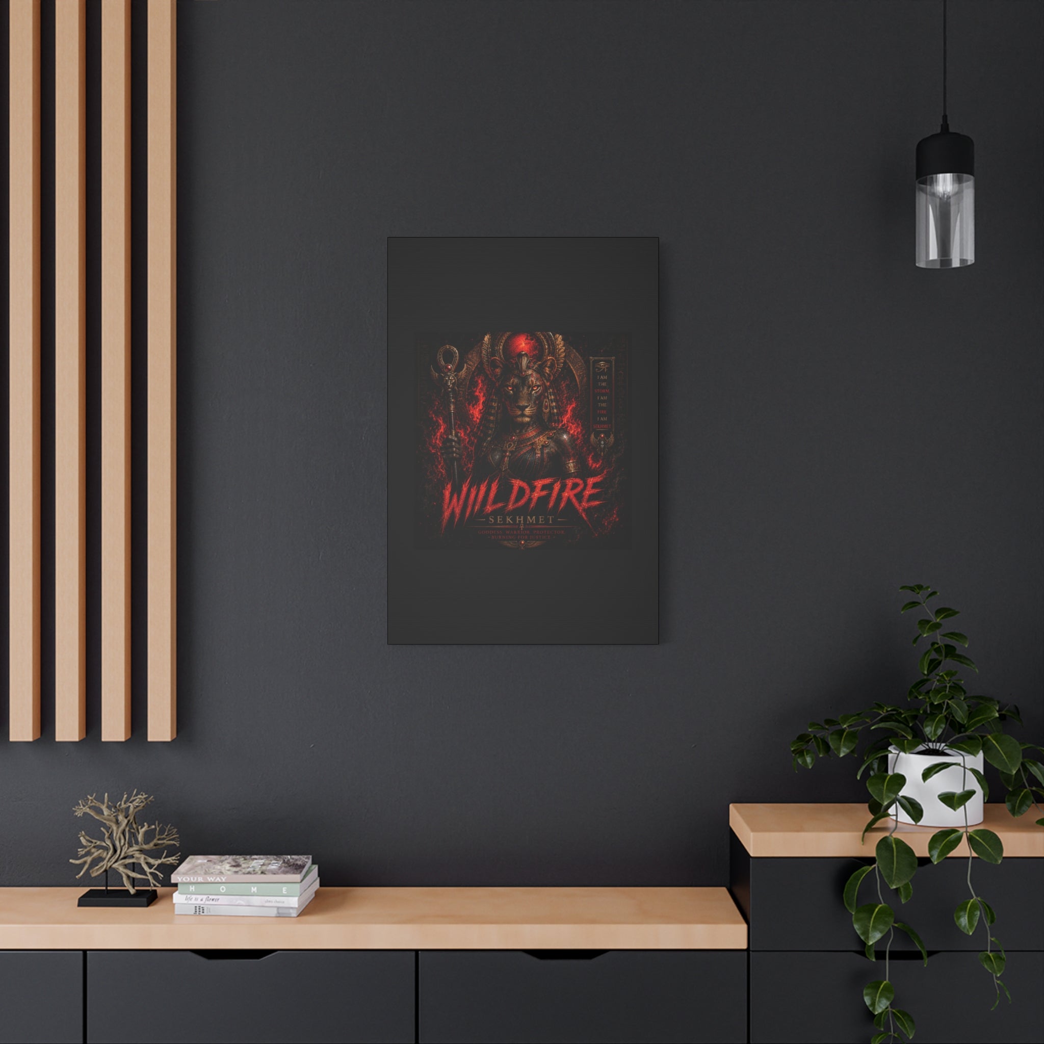 Wildfire Sekhmet Canvas — ‘WILDFIRE Matte Stretched Wall Art