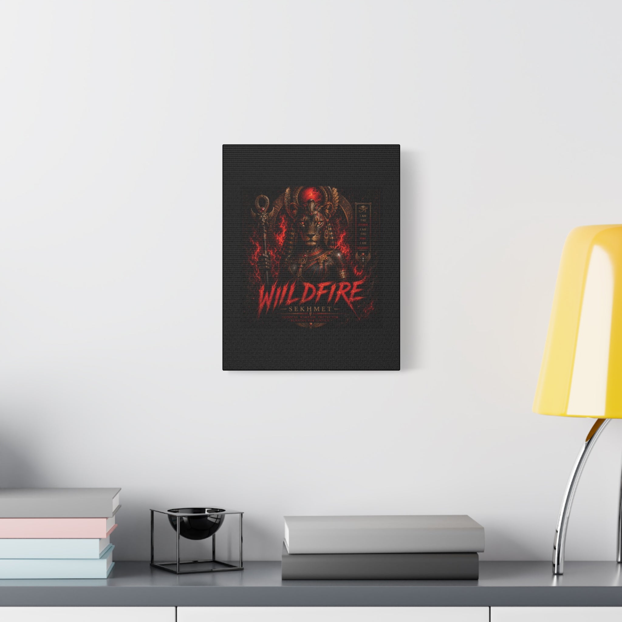 Wildfire Sekhmet Canvas — ‘WILDFIRE Matte Stretched Wall Art
