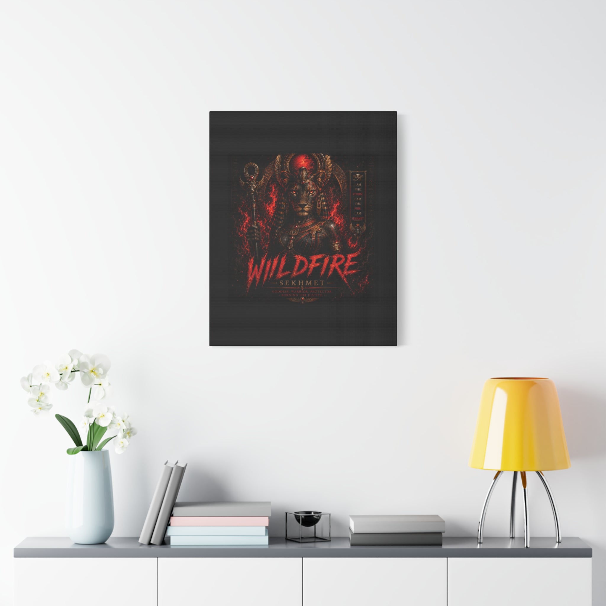 Wildfire Sekhmet Canvas — ‘WILDFIRE Matte Stretched Wall Art