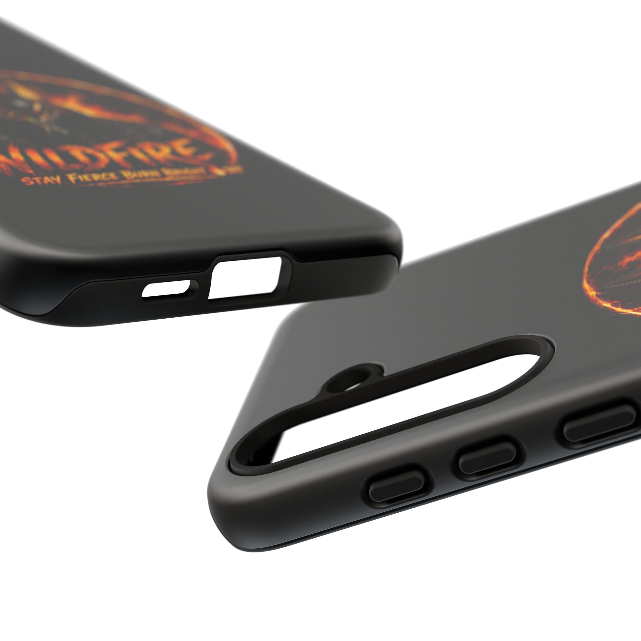 Wildfire Phone Case — Fierce Flaming Anubis Design, "Stay Fierce Burn Bright"