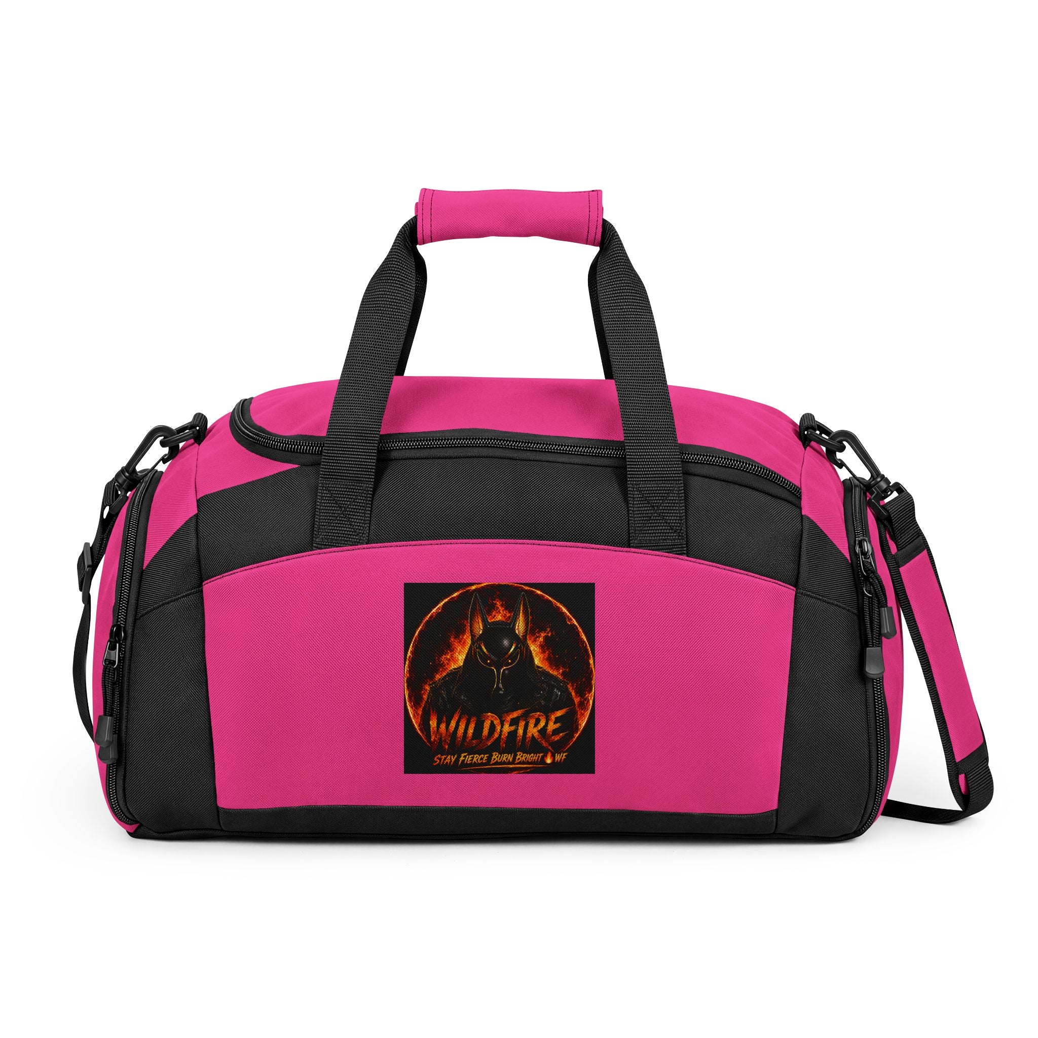 Gym Bag — Wildfire Flame Logo Duffle for Fitness & Travel