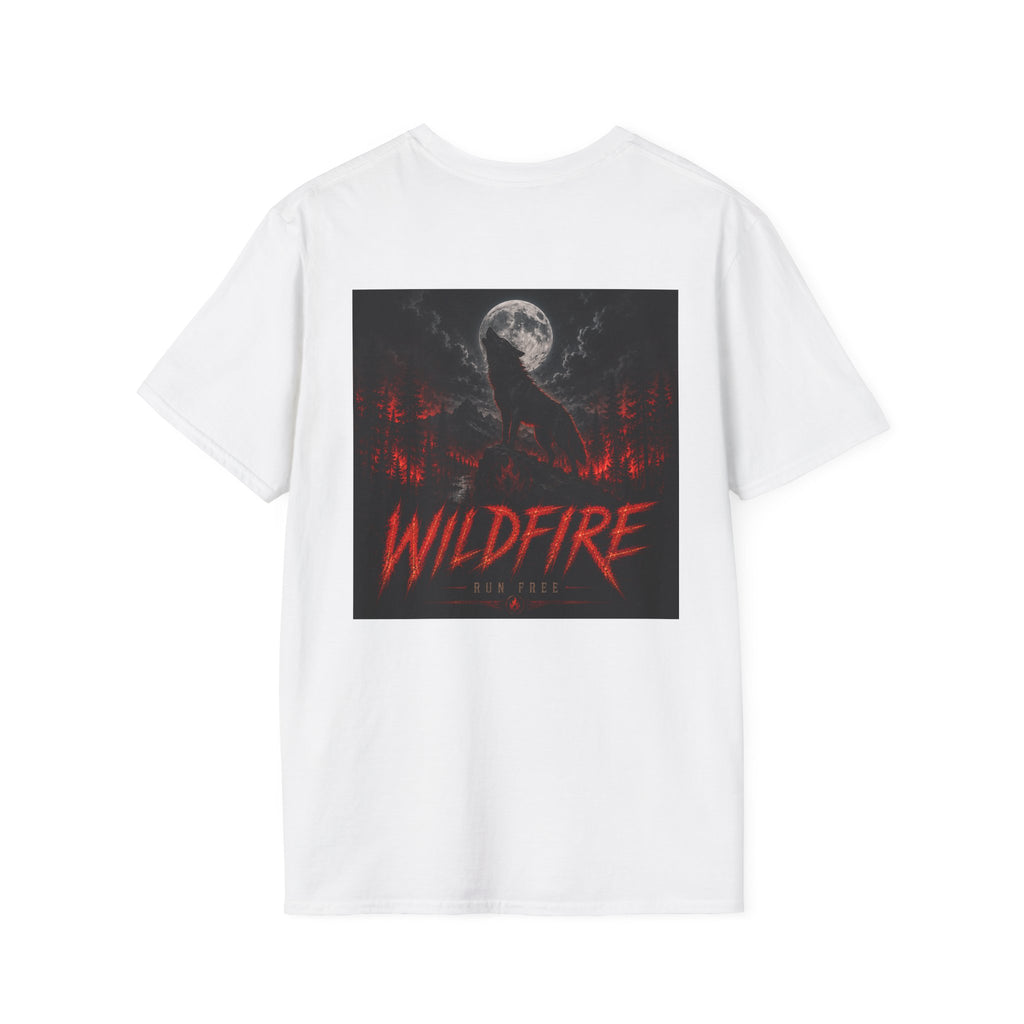 Wildfire Wolf T-Shirt - "Stay Fierce, Burn Bright" Graphic Tee