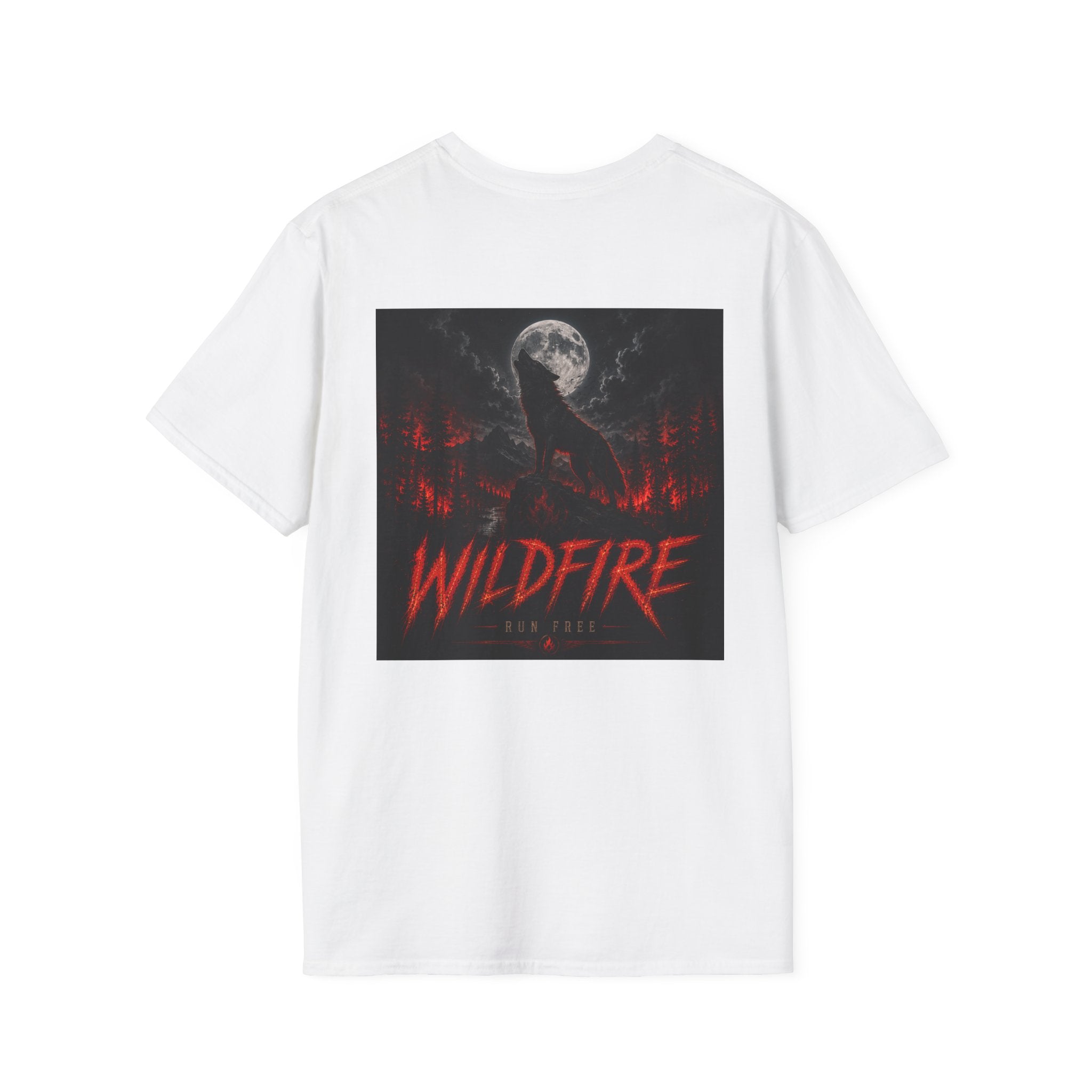 Wildfire Wolf T-Shirt - "Stay Fierce, Burn Bright" Graphic Tee