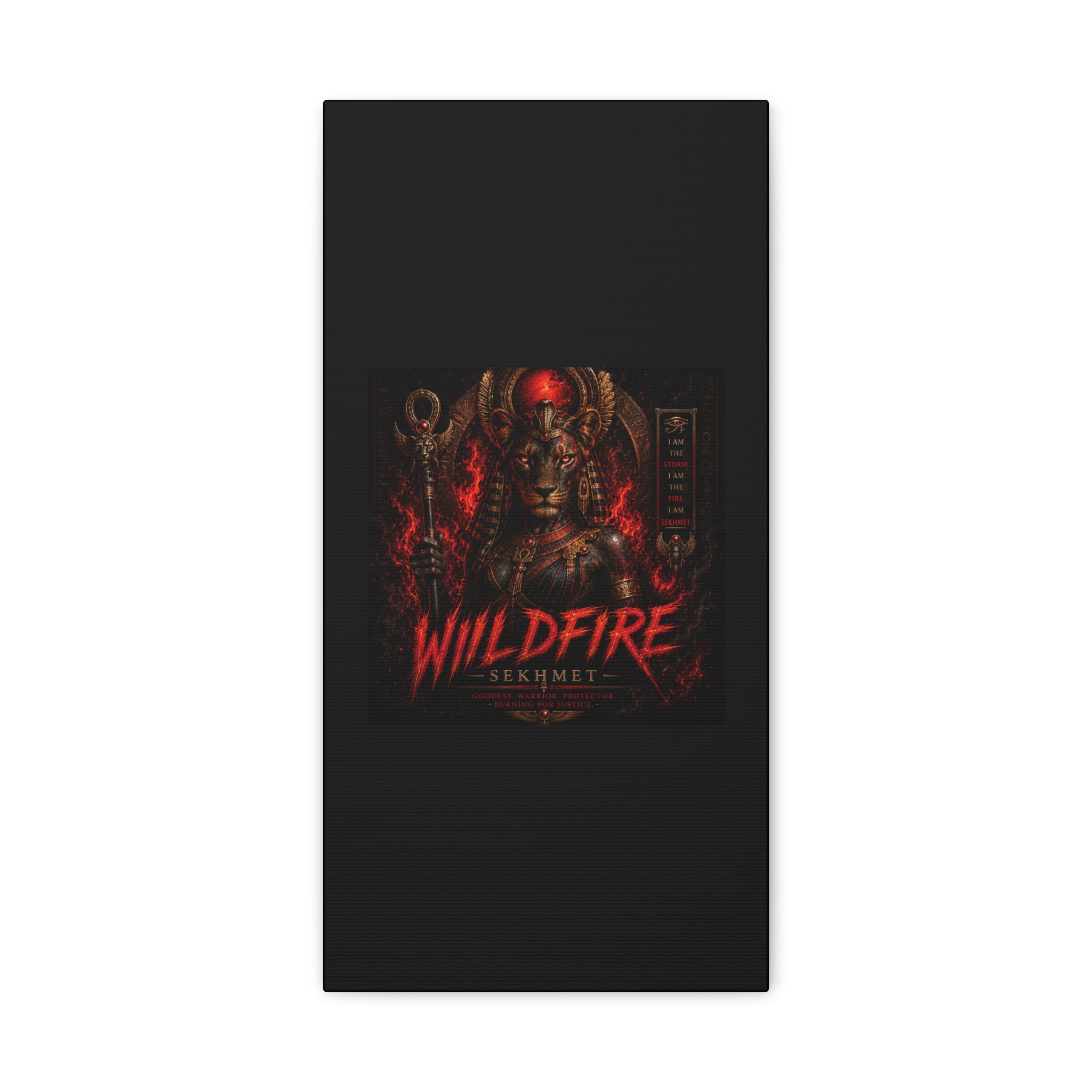 Wildfire Sekhmet Canvas — ‘WILDFIRE Matte Stretched Wall Art